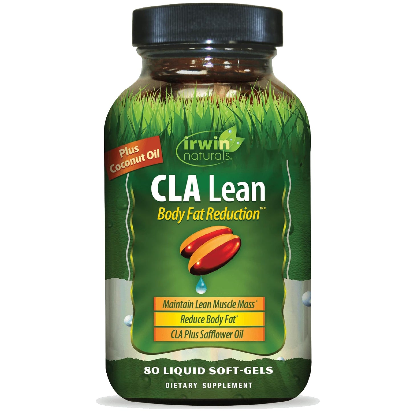 Irwin Naturals CLA Lean Body Fat Reduction CLA Supplement Softgels 80