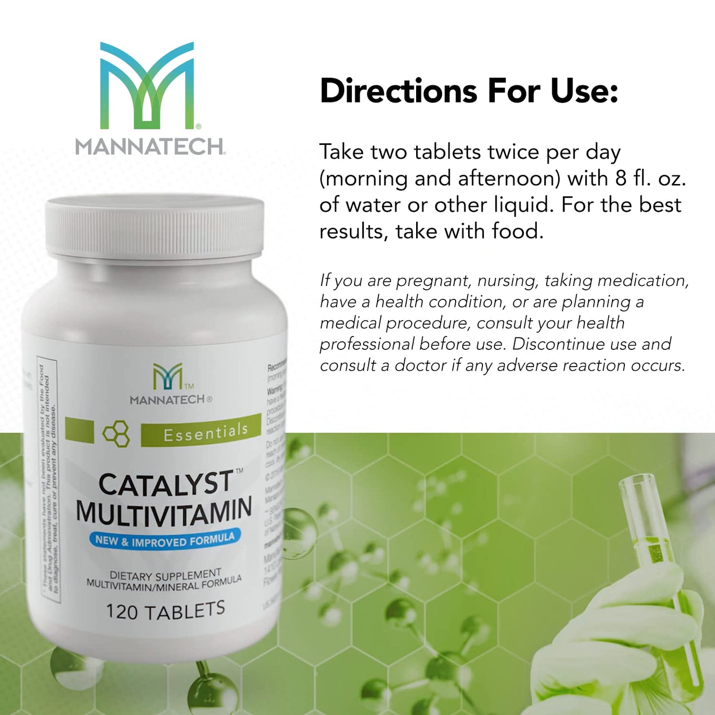 Mannatech Catalyst Multivitamin Tablet, 120 Count