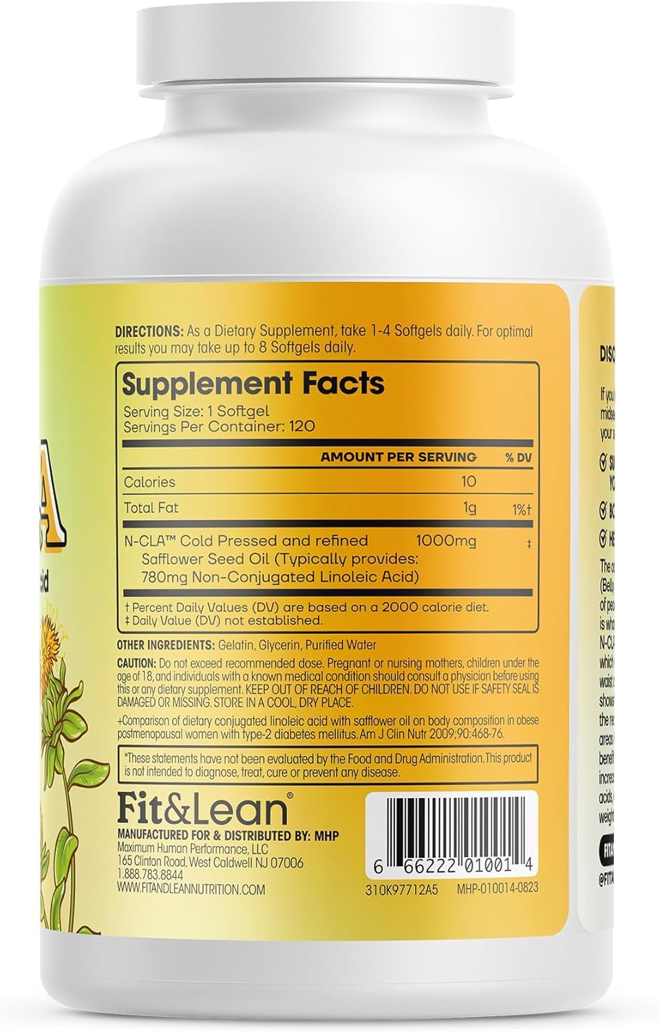 Fit & Lean N-CLA Capsule, 120 Count