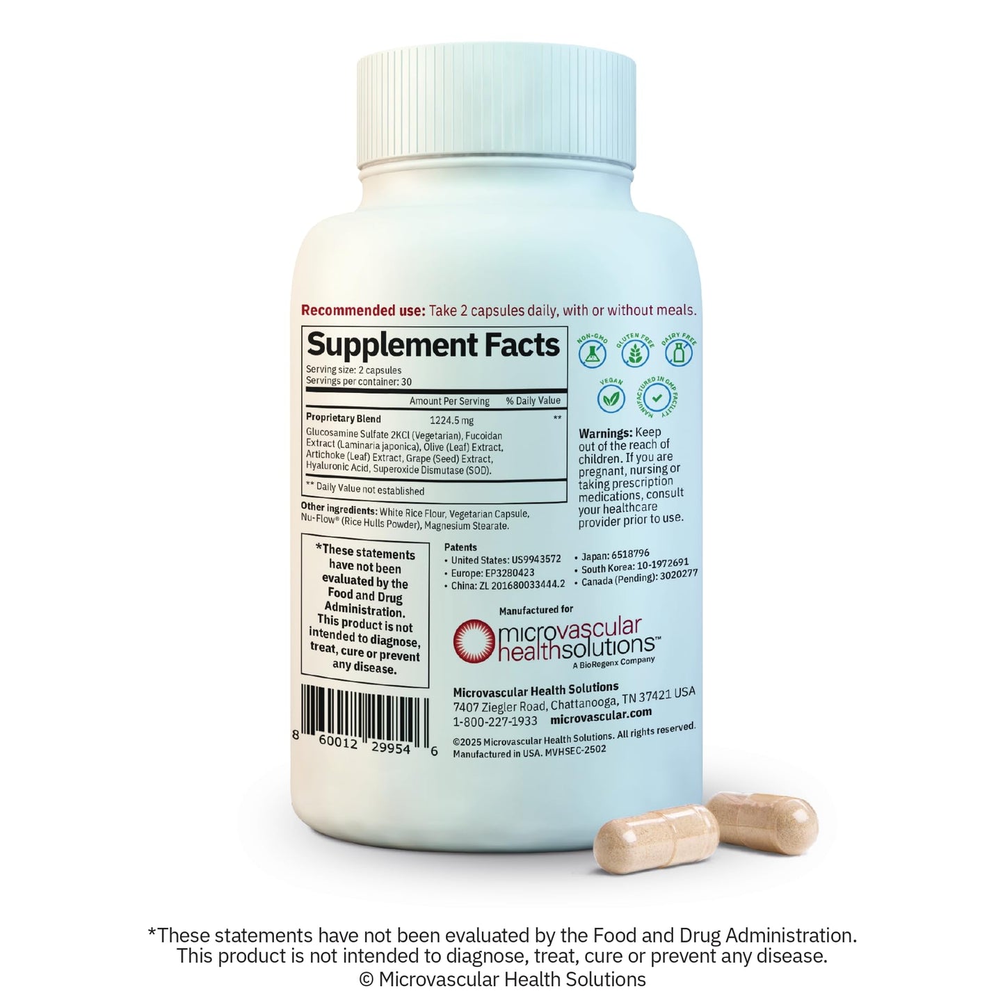 MYBODYRX Endocalyx Supplement - Endothelial Glycocalyx Support, 60 Capsules