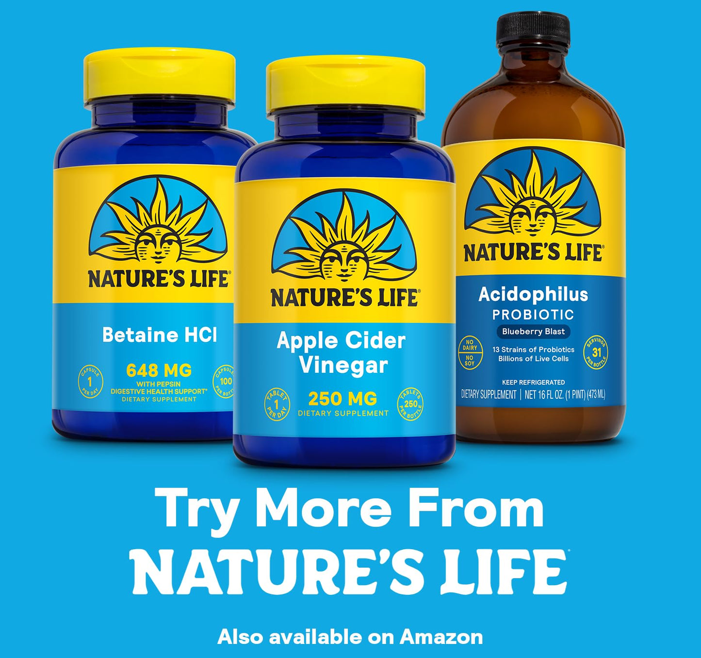 Nature's Life Apple Cider Vinegar Supplements Tablets, 250 Count