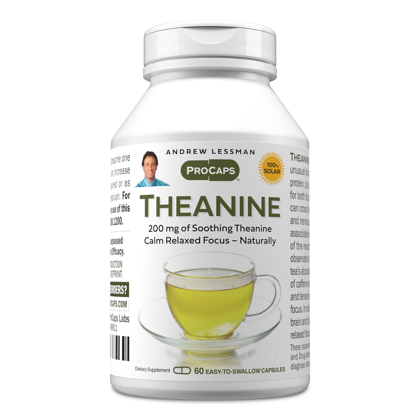 Andrew Lessman Theanine 200 mg Capsules, 60 Count