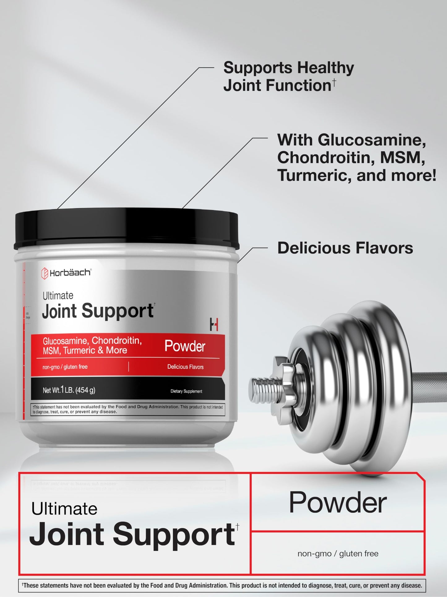 Horbäach Joint Support Supplement Powder 16 oz