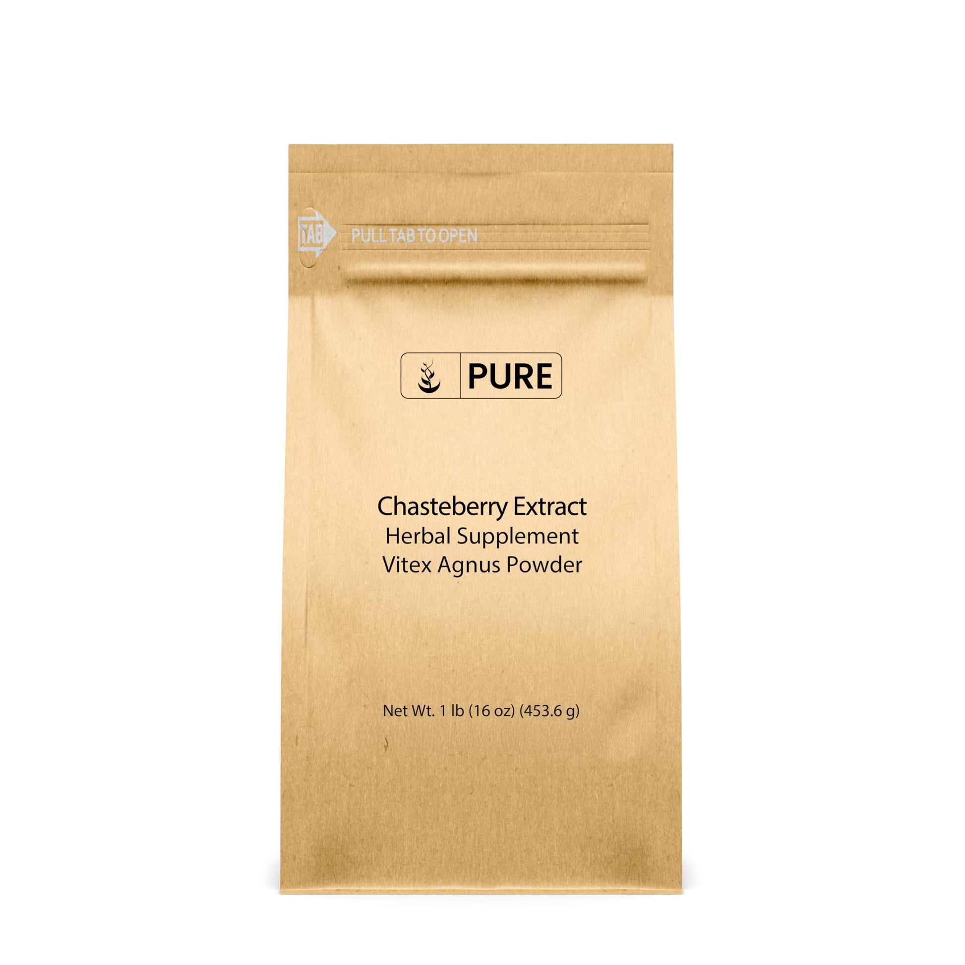PURE ORIGINAL INGREDIENTS Chasteberry Extract Vitex Agnus-Castus Tree Non-GMO Powder 16 oz