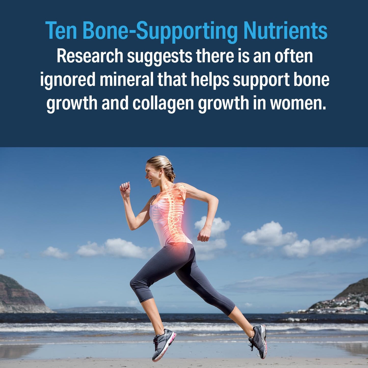 Advanced Bionutritionals Ultimate Bone Support Supplement, Strontium, Silica, Vitamin K2 and D3, Support Bone Health, Bone Strength 60 Tablets