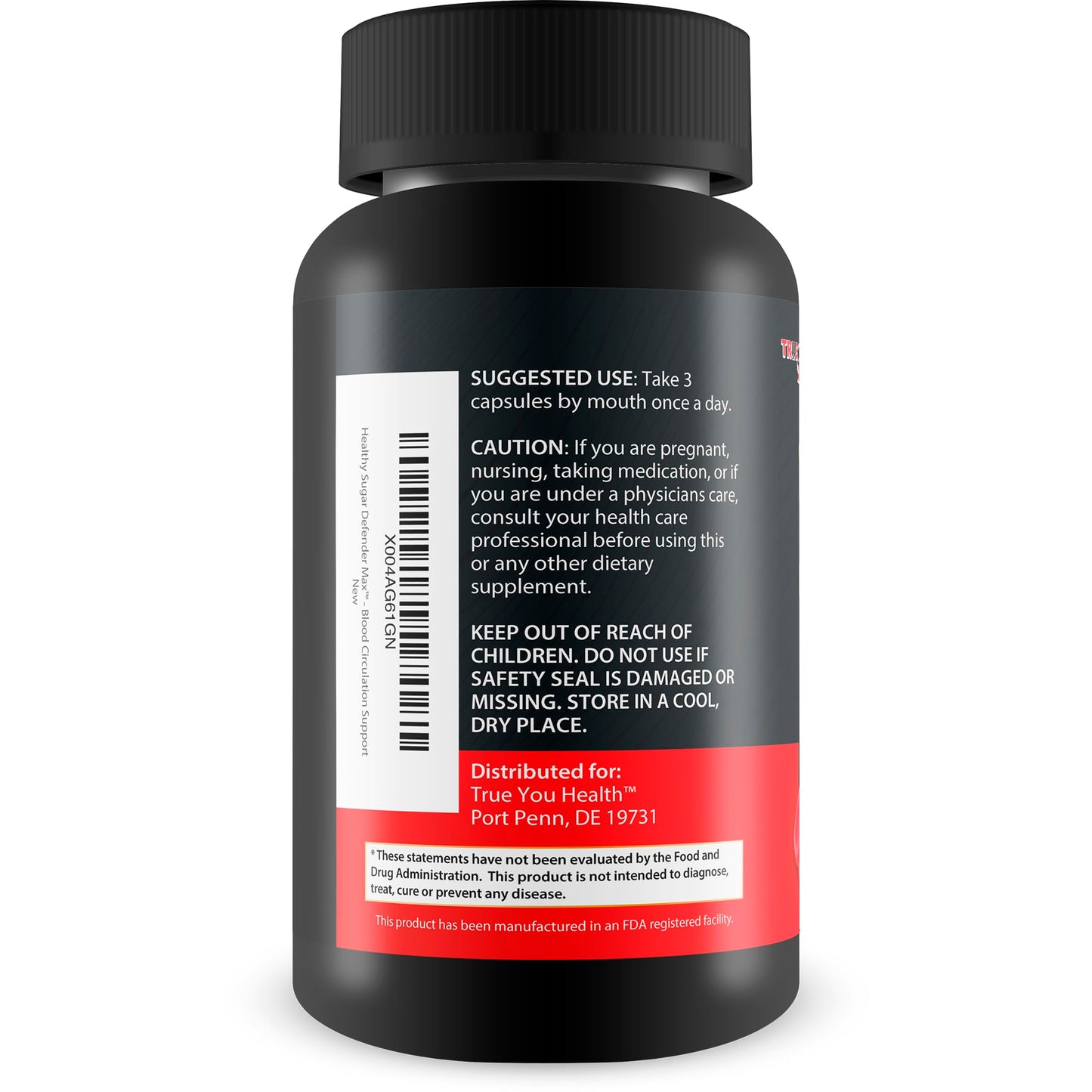 True You Health Healthy Sugar Defender Max 90 Capsules