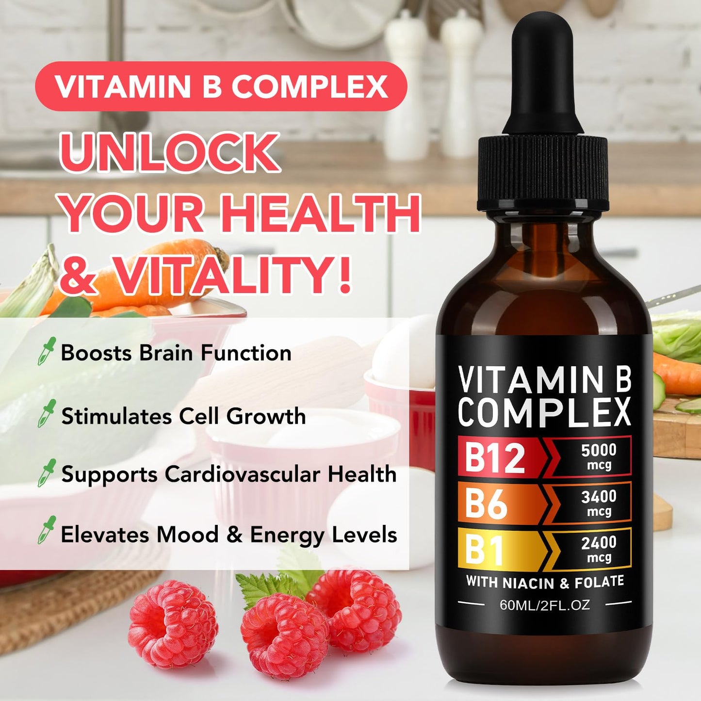 Frovetani Vitamin B Complex Gummy 60 Count