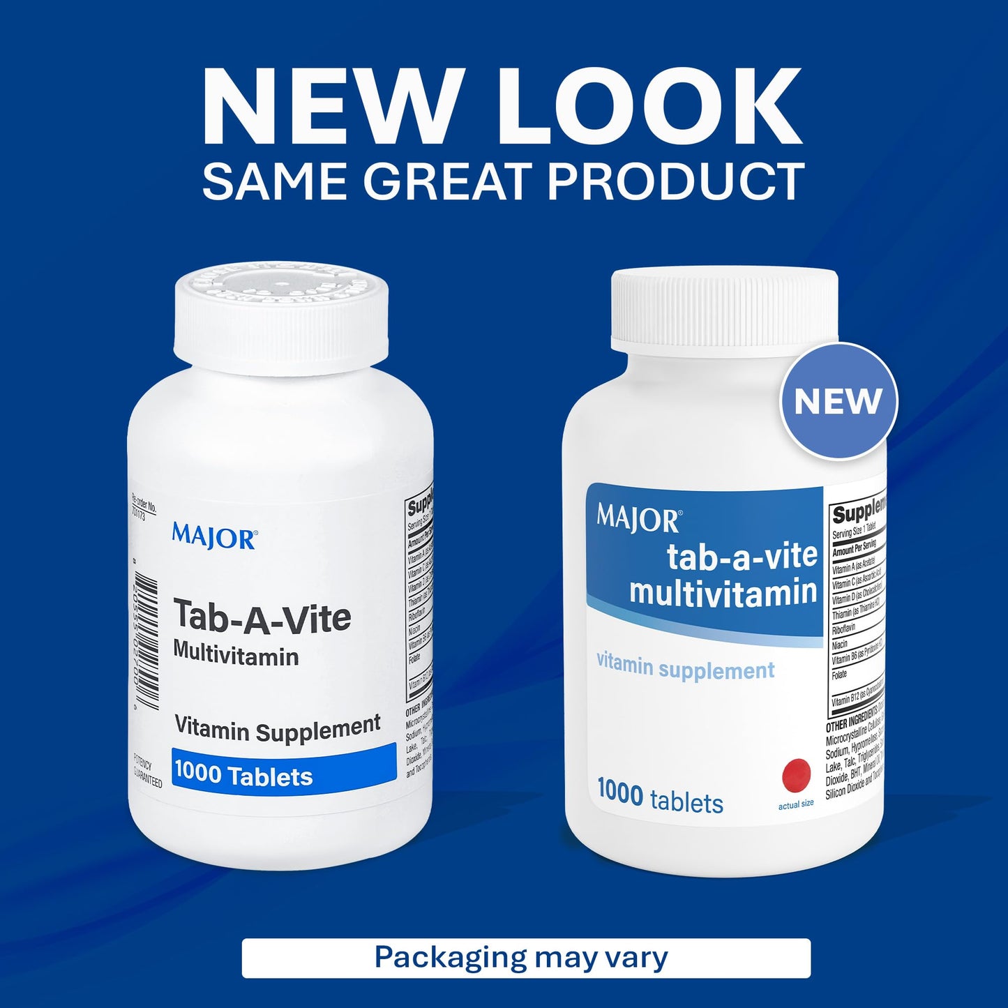 MAJOR Tab-A-Vite Multivitamin Tablets 1000 Count
