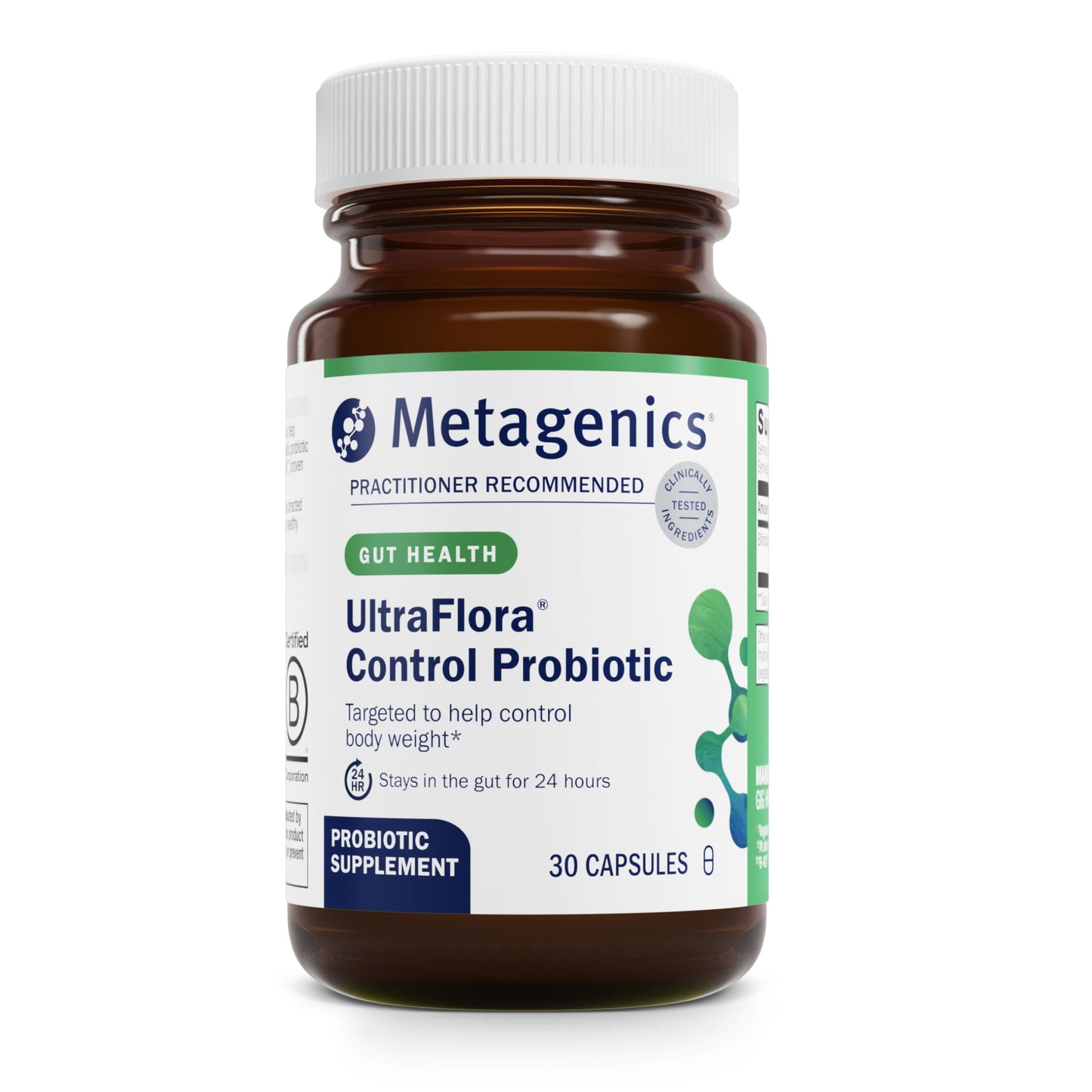 Metagenics UltraFlora Control Probiotic Supplement Capsule, 30 Capsules