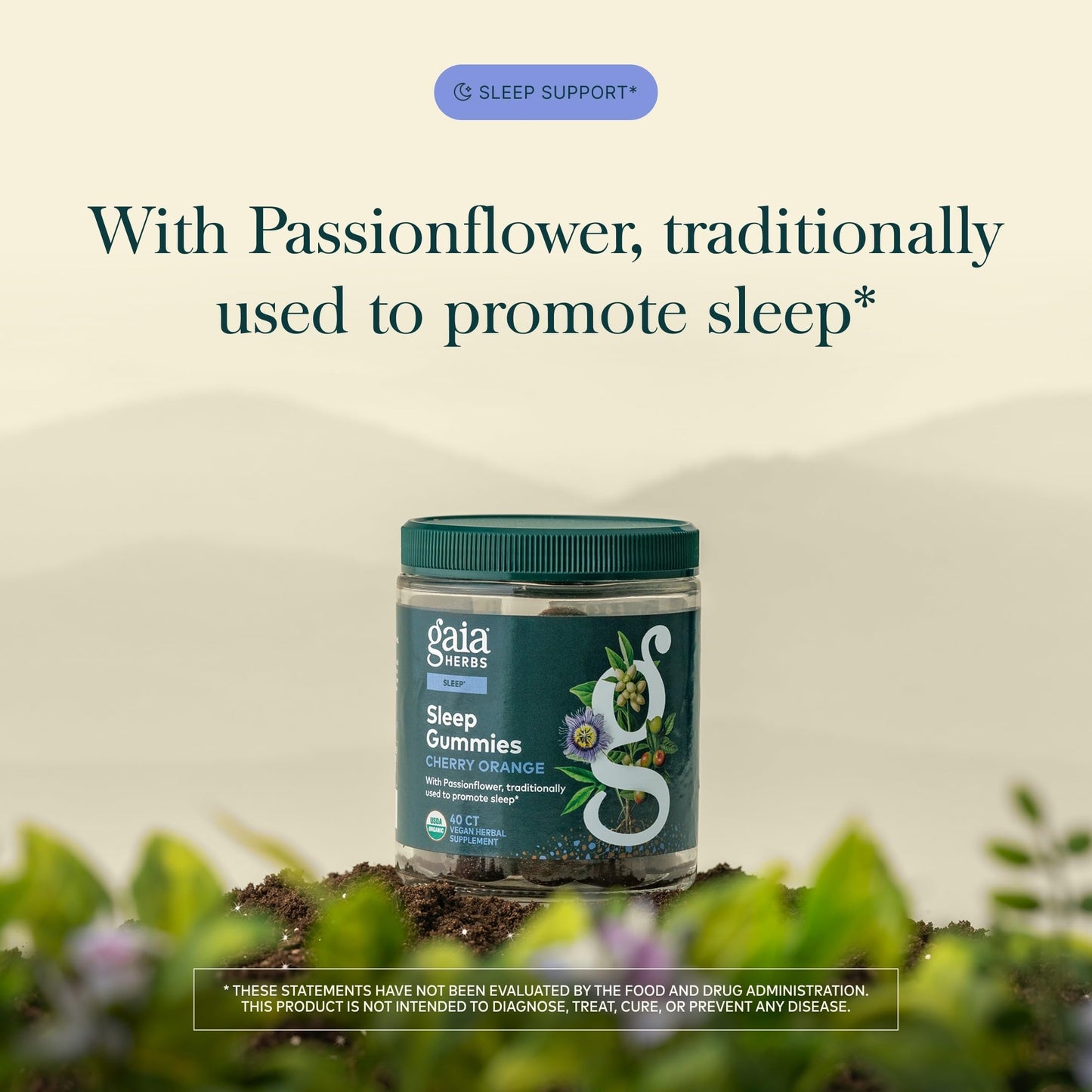 Gaia Herbs Sleep Gummies - Sleep Support, 40 Gummies