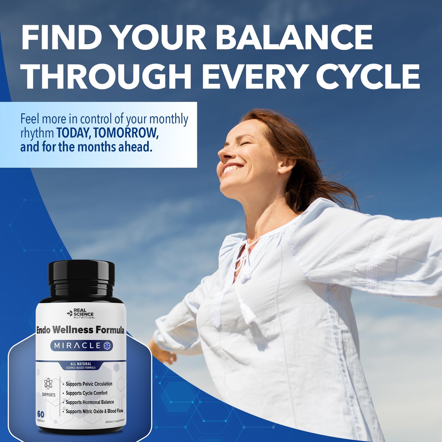 Real Science Nutrition Endo Wellness Formula Capsule 60 Count