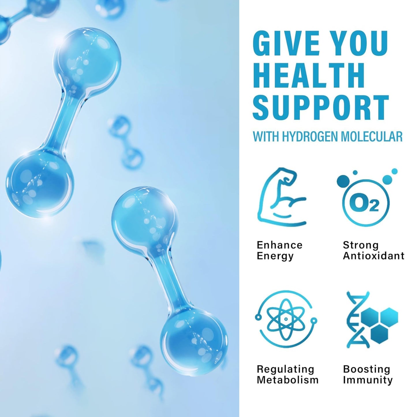 Generic Hydrogen Water Tablets with Magnesium - H2 Molecular Tabs for Drinking Water, Tablet, 1 Count