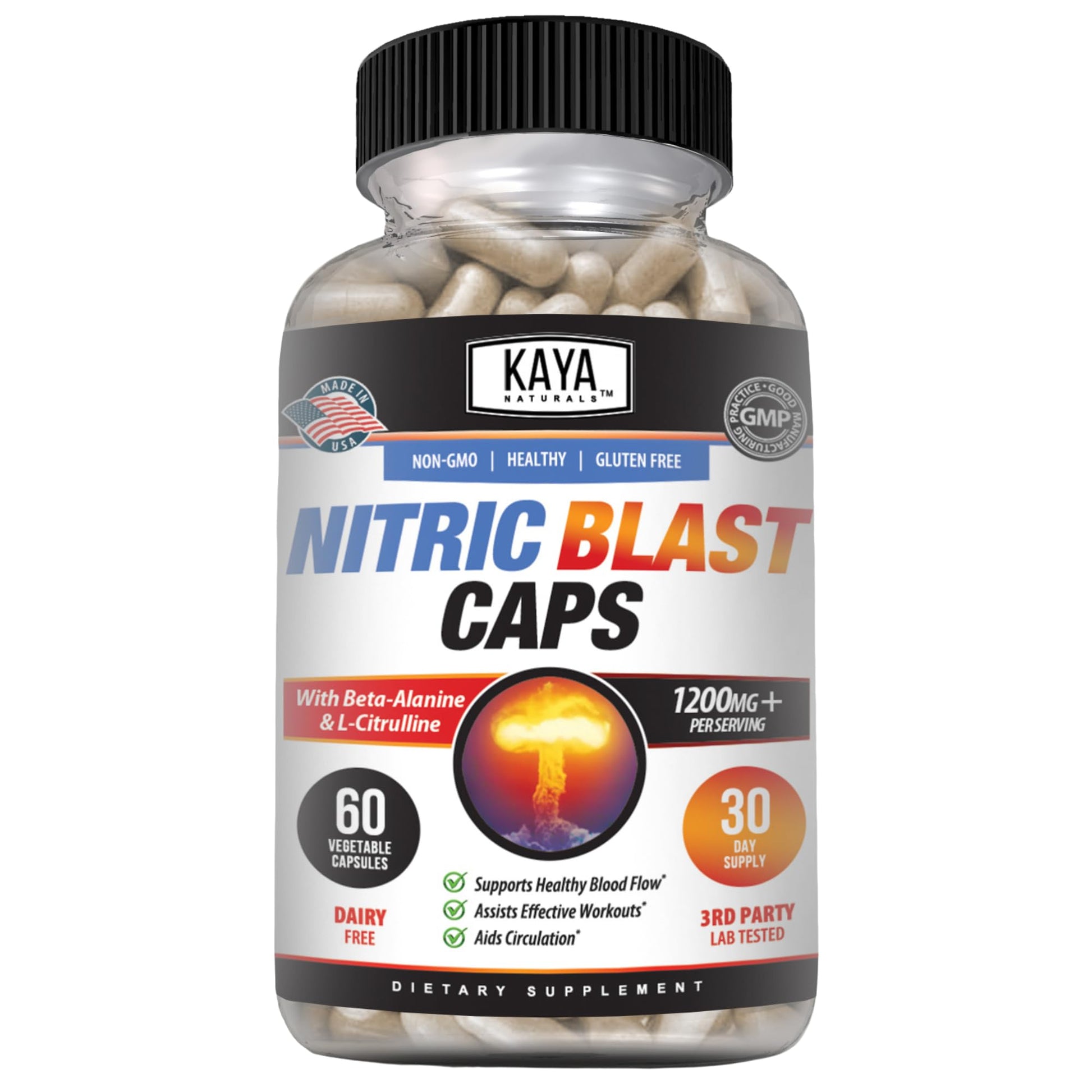 Kaya Naturals Nitric Blast Capsule 60 Count