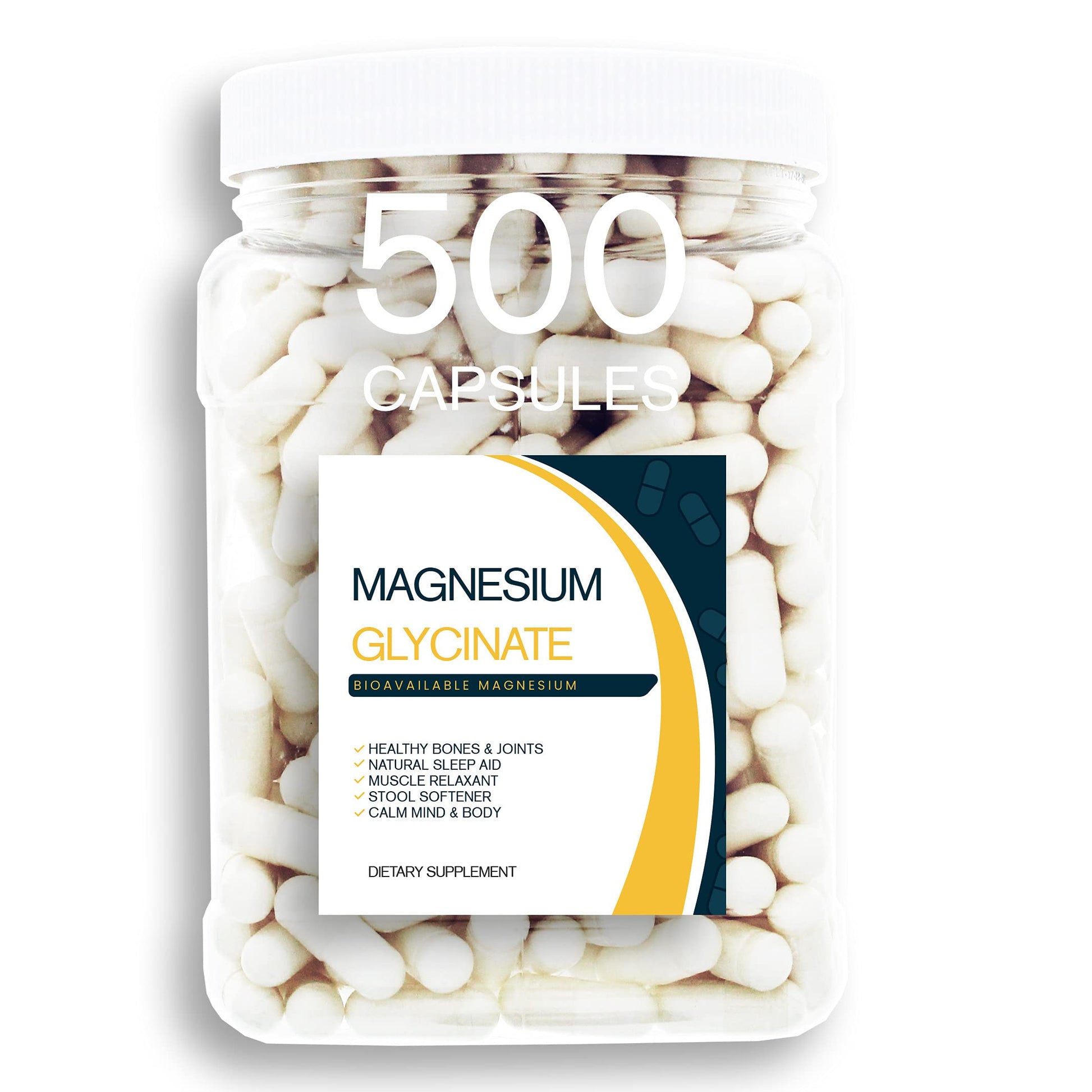 Bulk Buy Magnesium Glycinate Capsules 500 Count