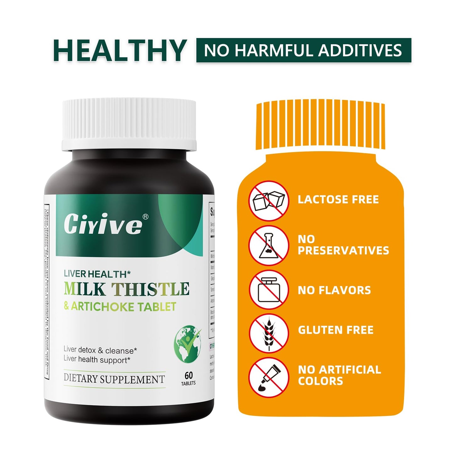 Generic Liver Health Supplement Tablet 60 Count