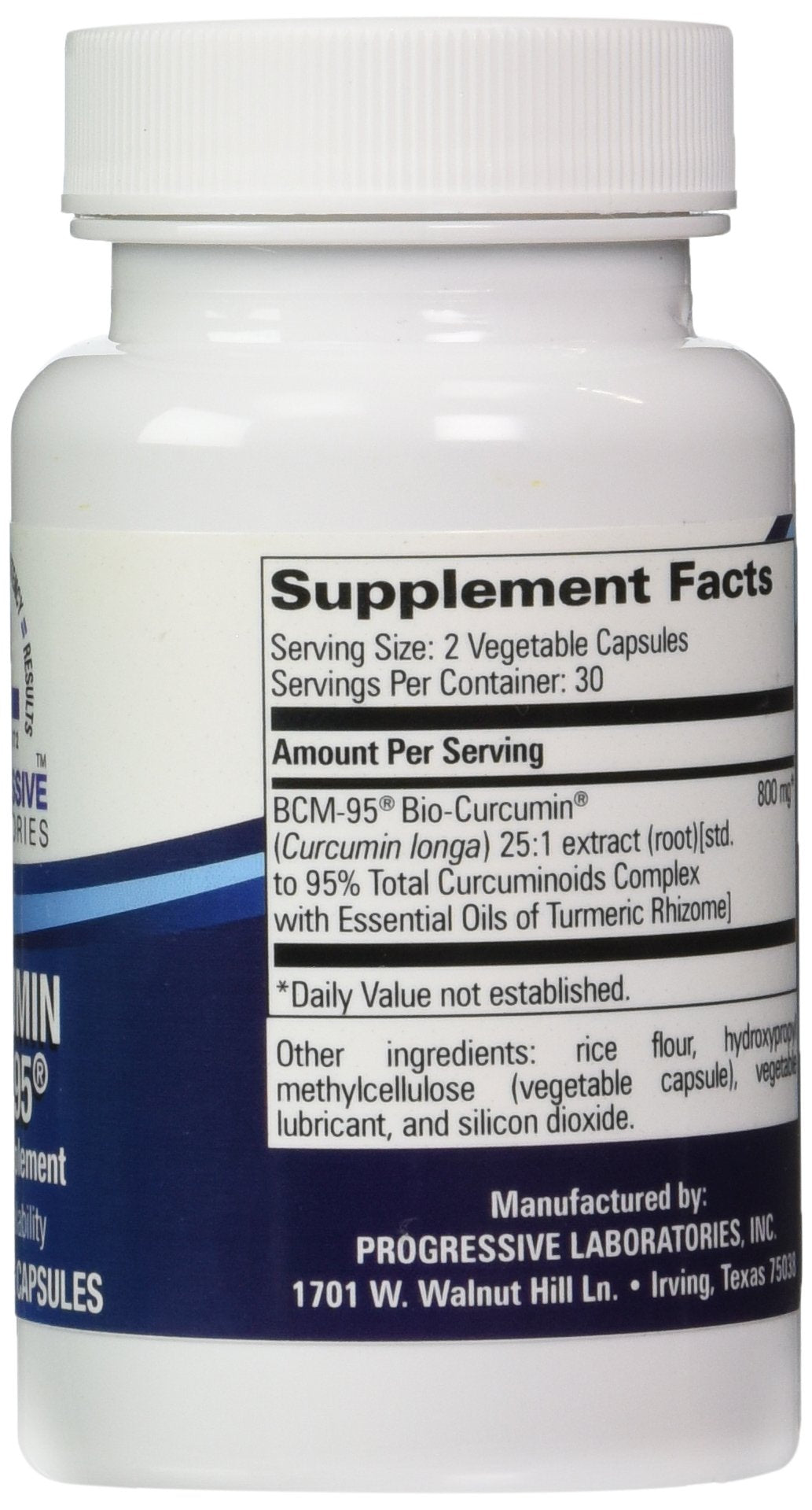 Progressive Laboratories Curcumin BCM-95 Capsules, 60 Count