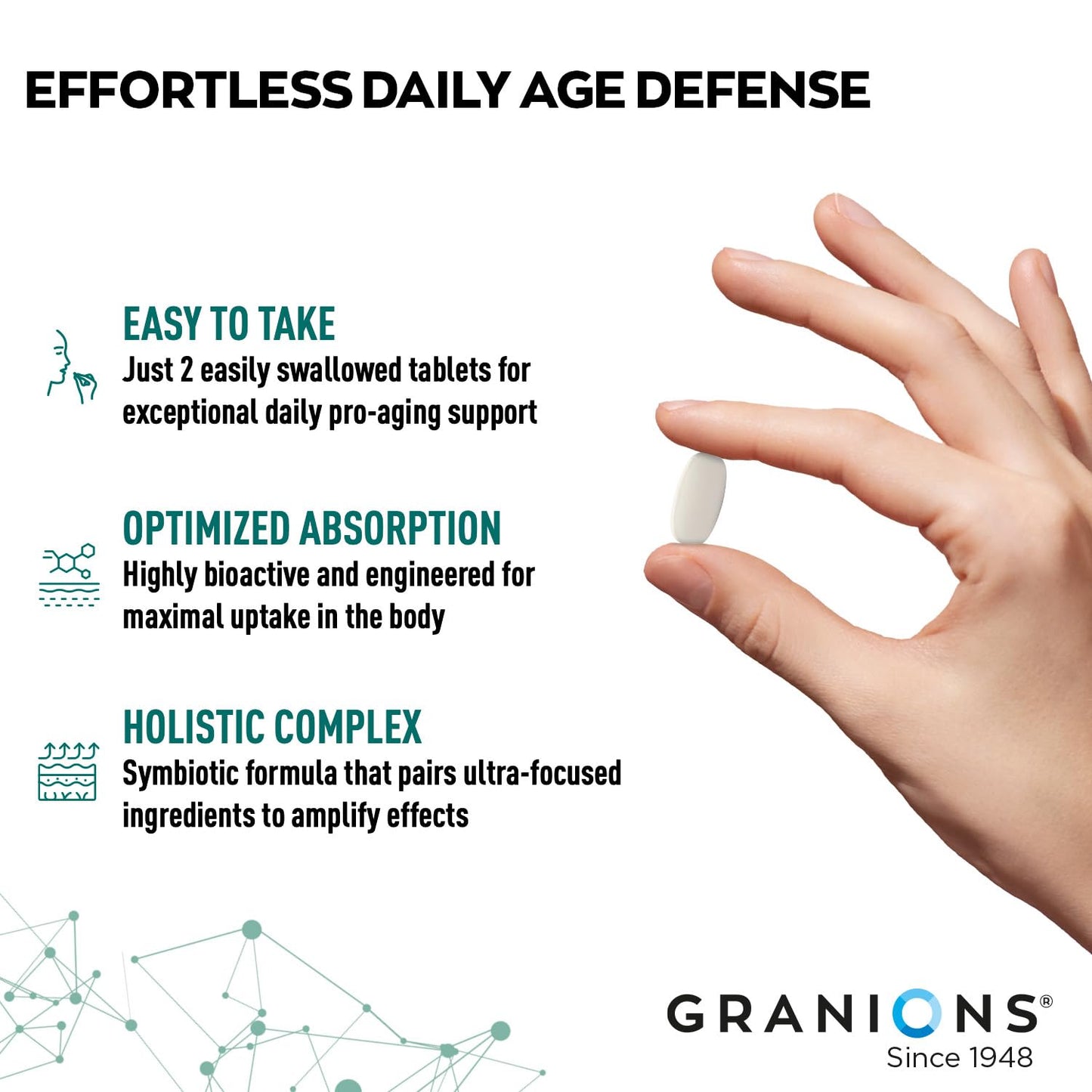 Granions Hydrolyzed Multi Collagen Peptides Tablet, 60 Tablets