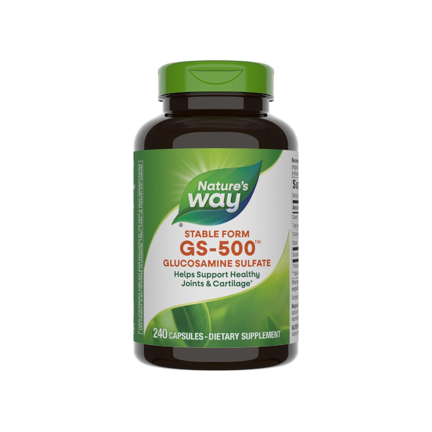 Nature's Way GS-500 Glucosamine Sulfate Capsule, 240 Capsules