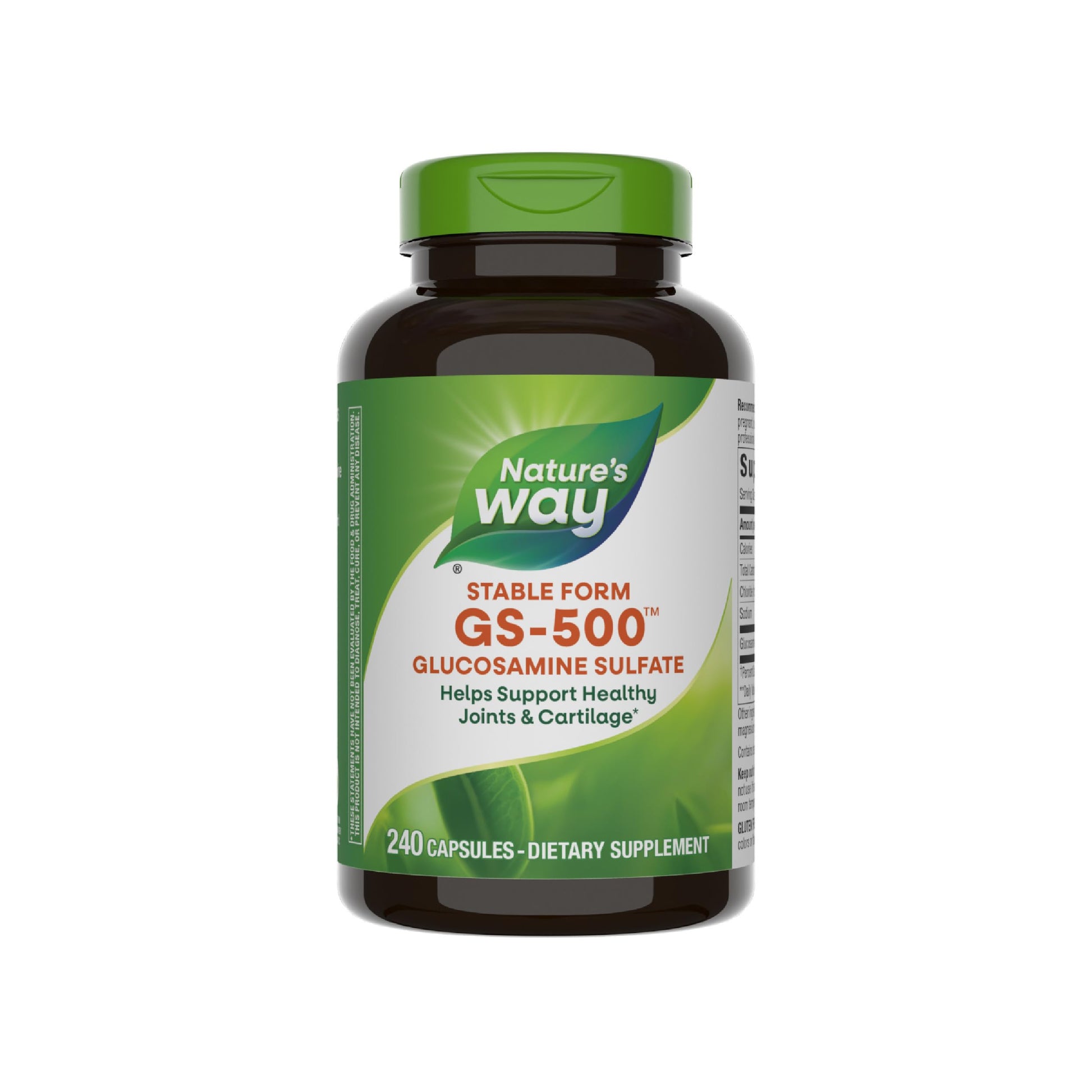 Nature's Way GS-500 Glucosamine Sulfate Capsule, 240 Capsules