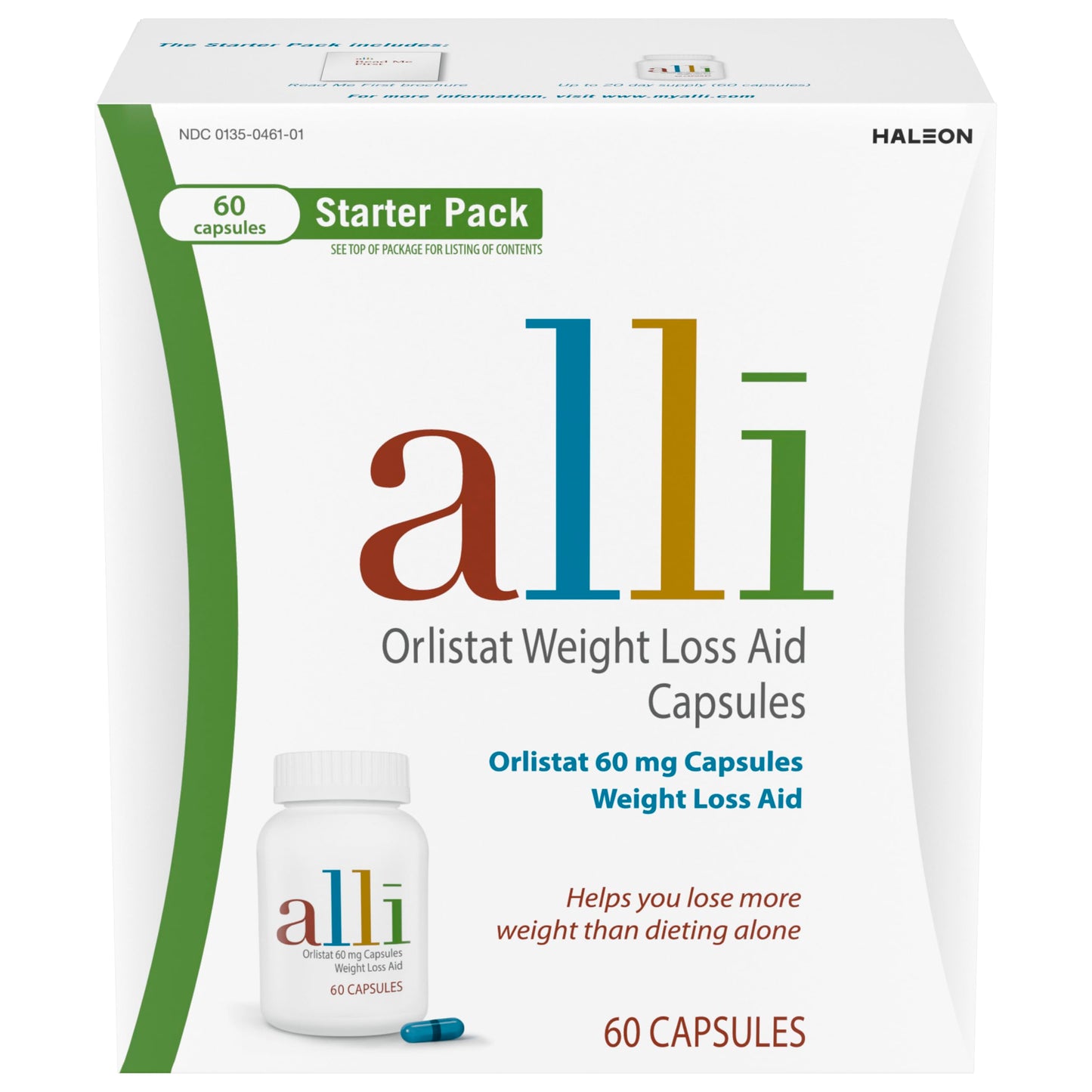 alli Orlistat 60mg Diet Weight Loss Capsules, 60 Count