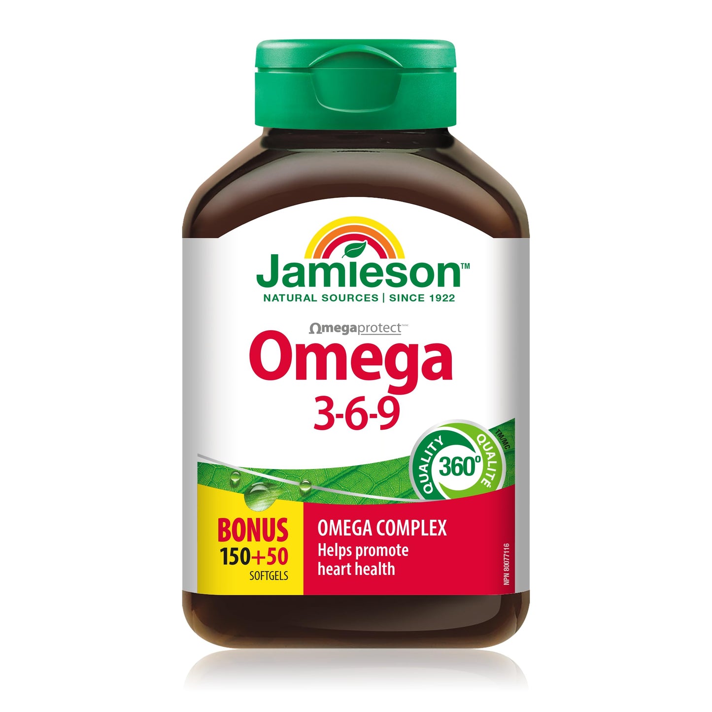 Jamieson Laboratories Nature's Finest Omega 3-6-9 Capsules, 200 Count