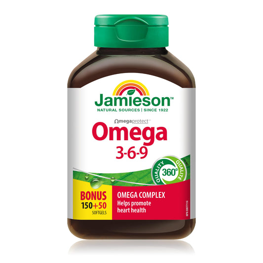 Jamieson Laboratories Nature's Finest Omega 3-6-9 Capsules, 200 Count