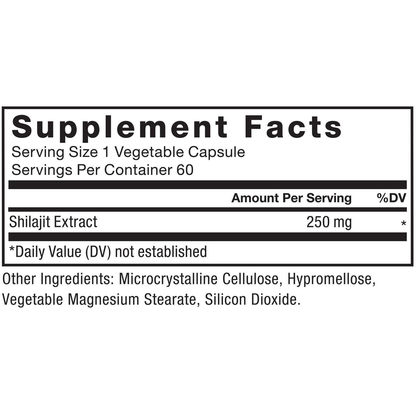 Force Factor Shilajit Supplement Capsule 60 Count