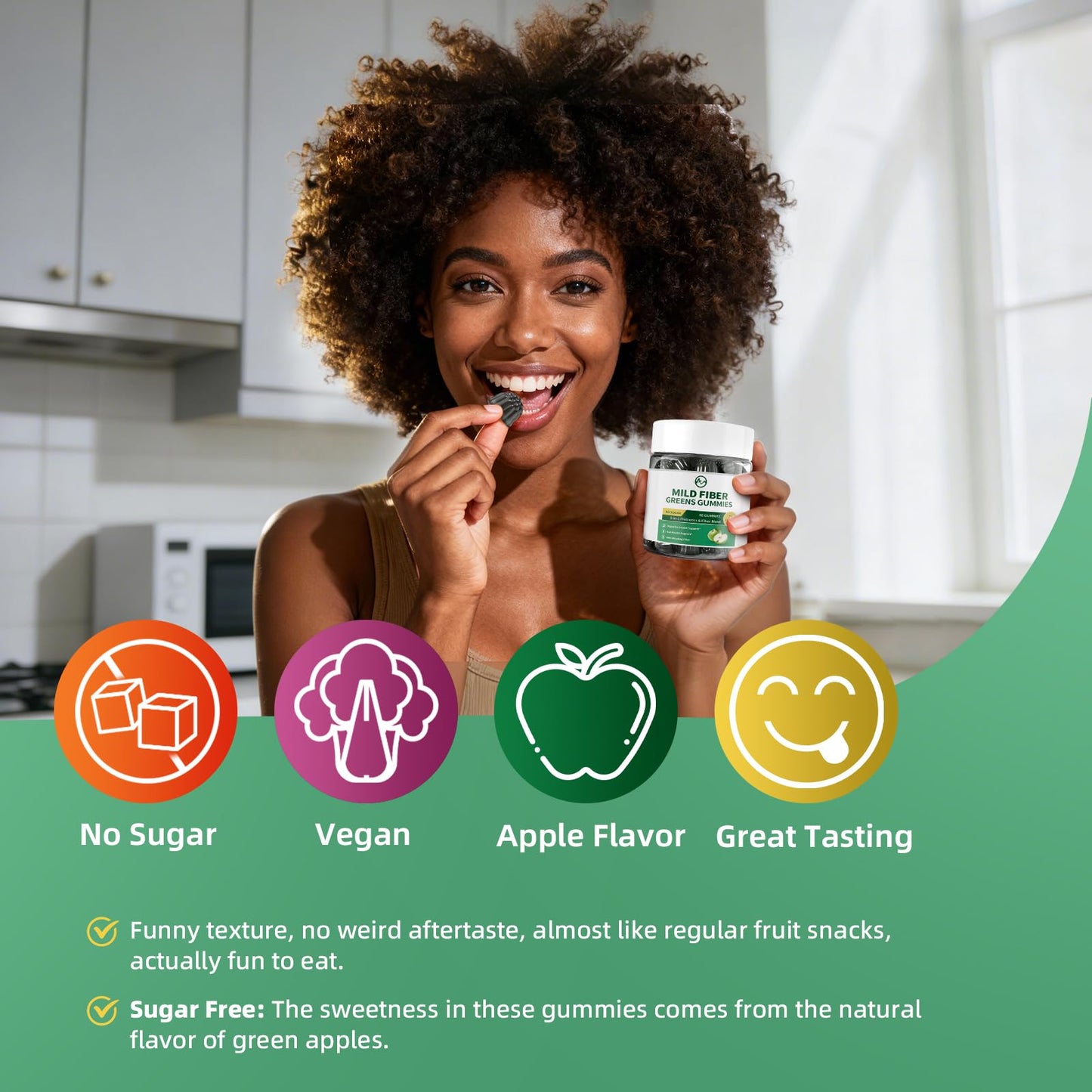 M inch Fiber Gummies Chewable 120 Count