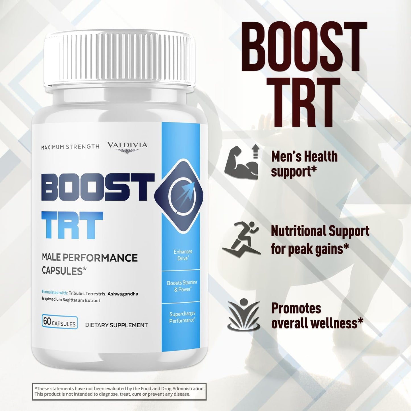 Valdivia BoostTRT Maximum Strength 60 Capsules