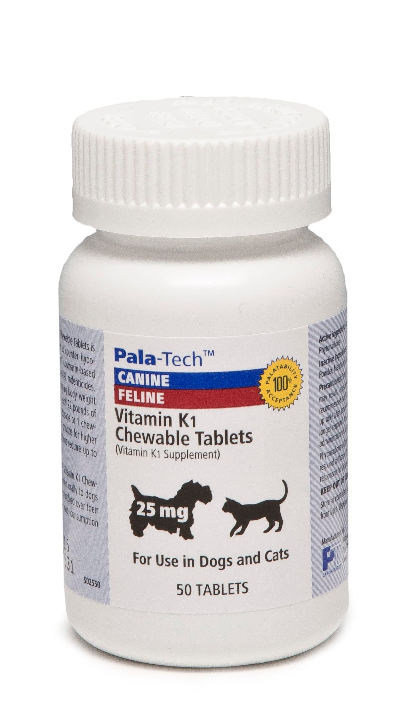Pets Journey Vitamin K1 Chewable Tablets, 50 Count