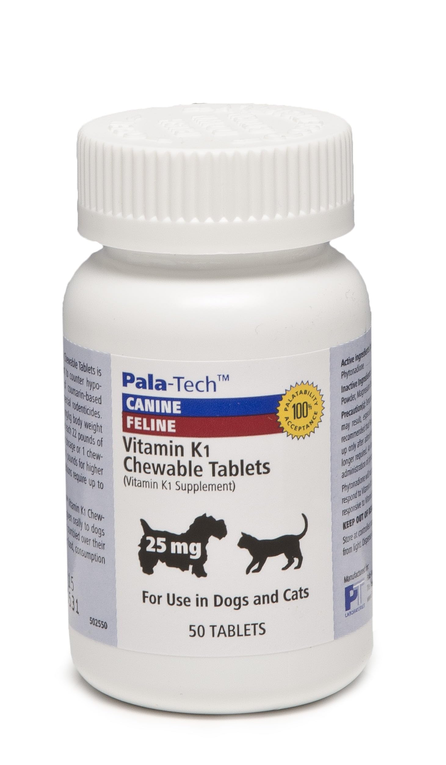 Pets Journey Pala-Tech Vitamin K1 Chewable Tablets, 50 Tablets