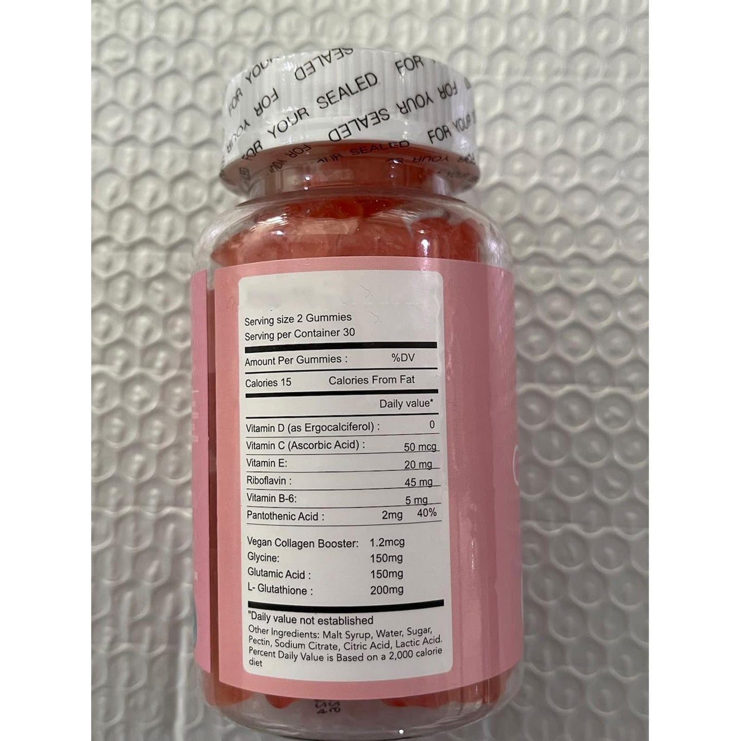 AQILUN Glutathione Collagen Glow Gummies, 60 Count