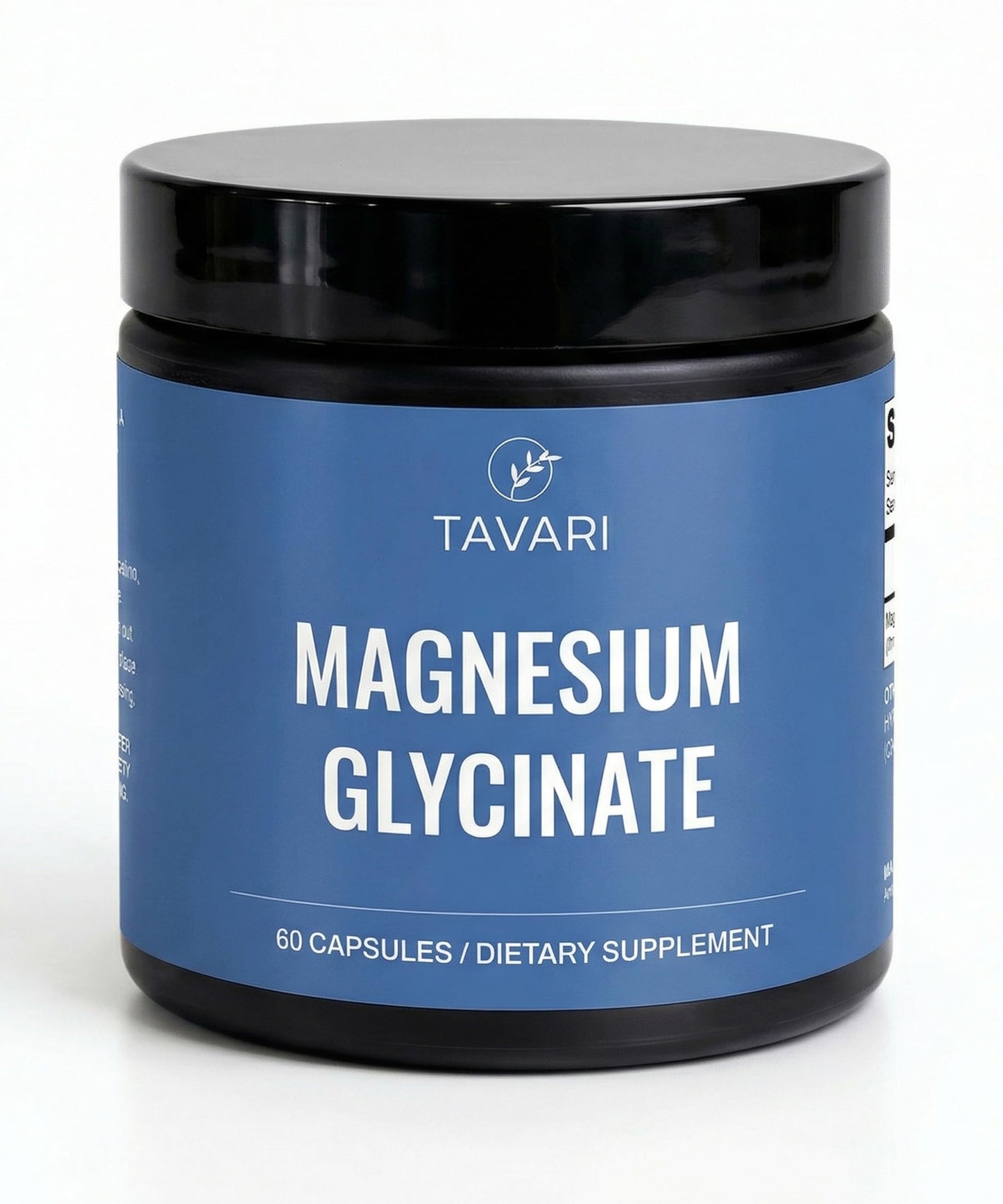 TAVARI Magnesium Glycinate for Muscle Relaxation, Mood Support and Clarity Capsules, 60 Capsules