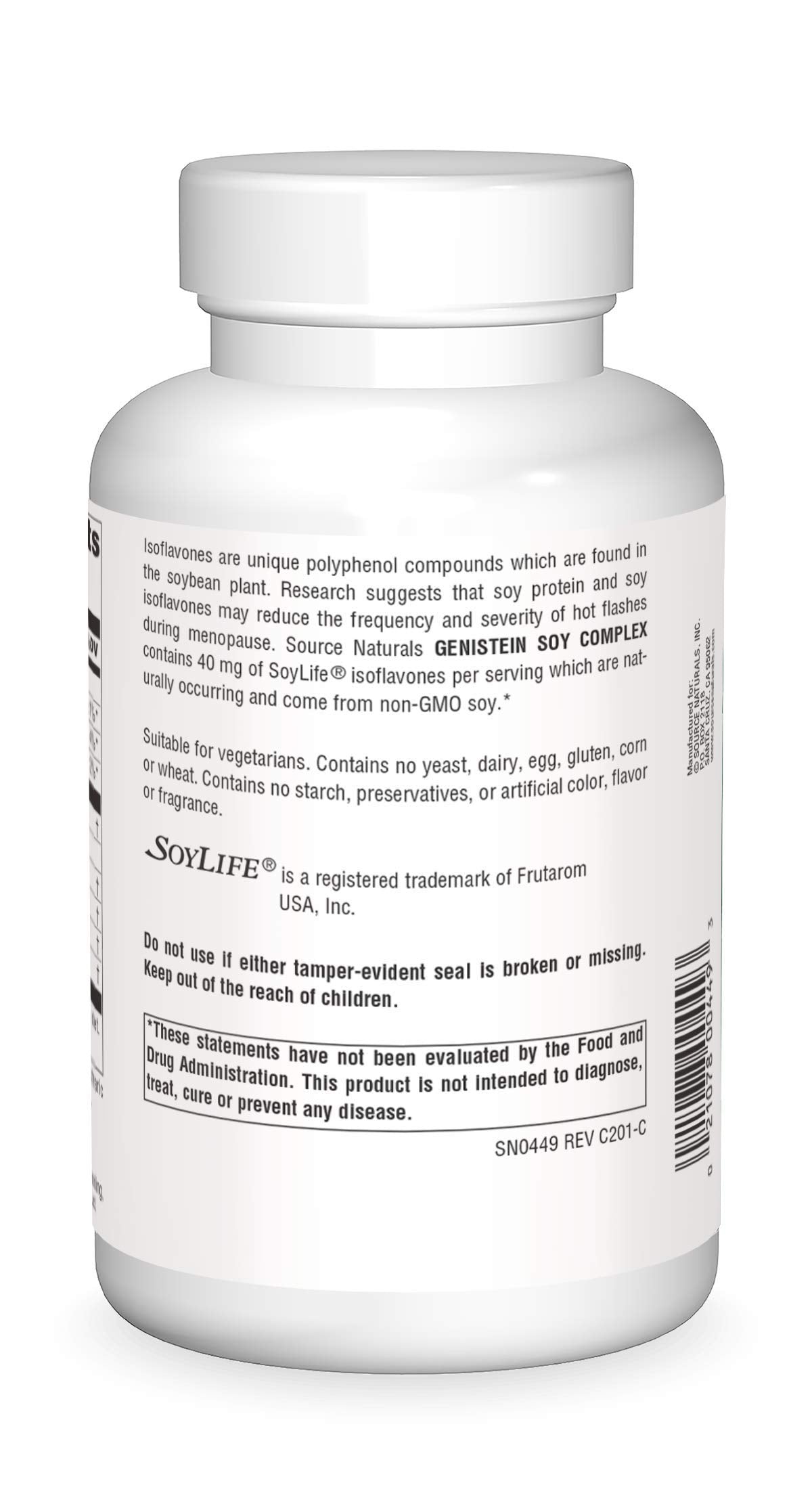 Source Naturals Genistein Soy Complex 1000 mg Tablets, 240 Count
