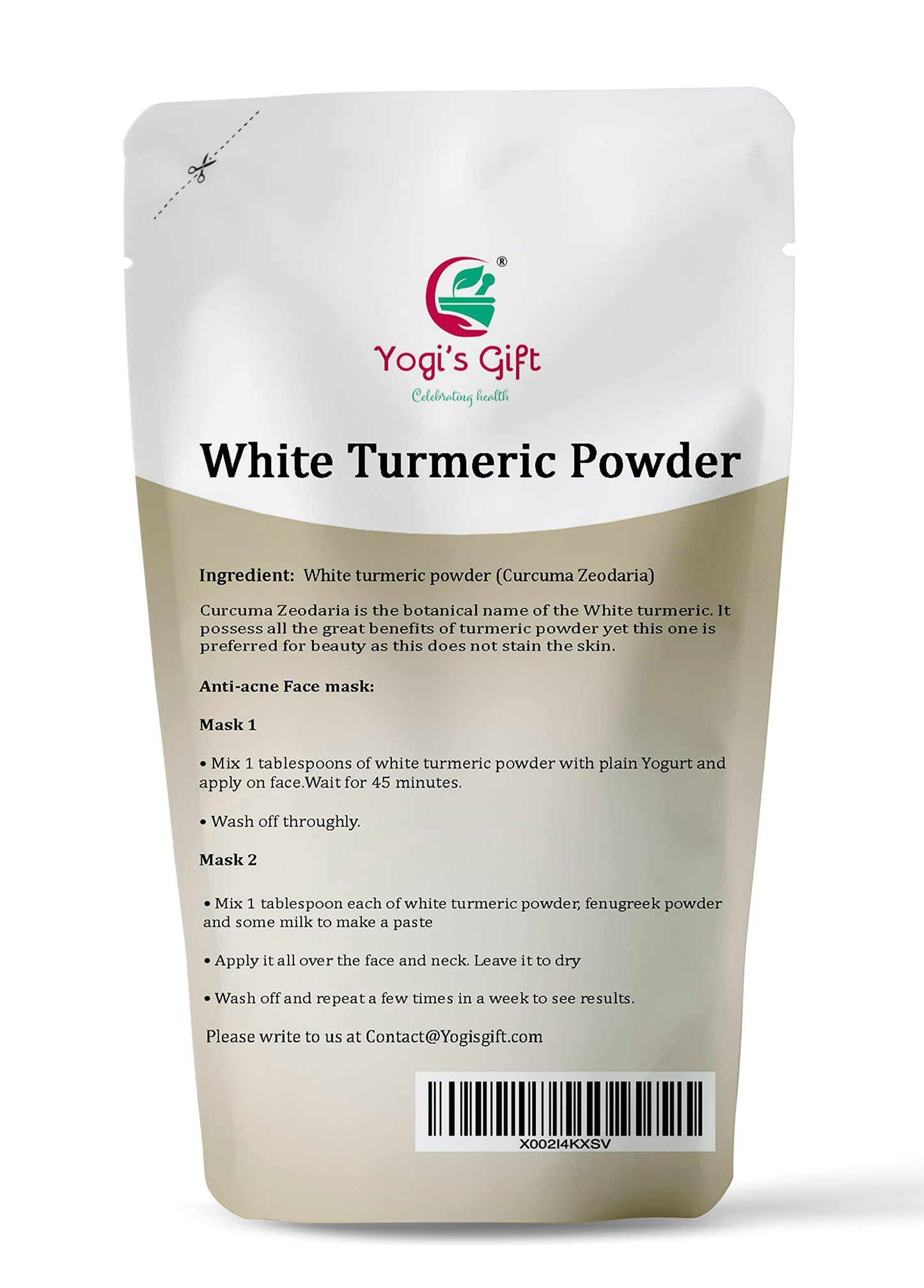 YOGI’S GIFT – Celebrating health White Turmeric Powder + Wild Turmeric Powder Bundle, Powder, 16