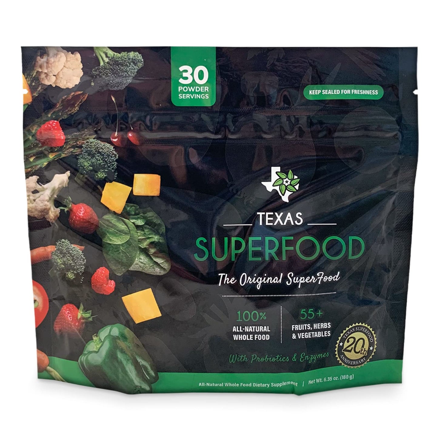 Texas SuperFood Original Superfood Powder, 6.3 Ounce
