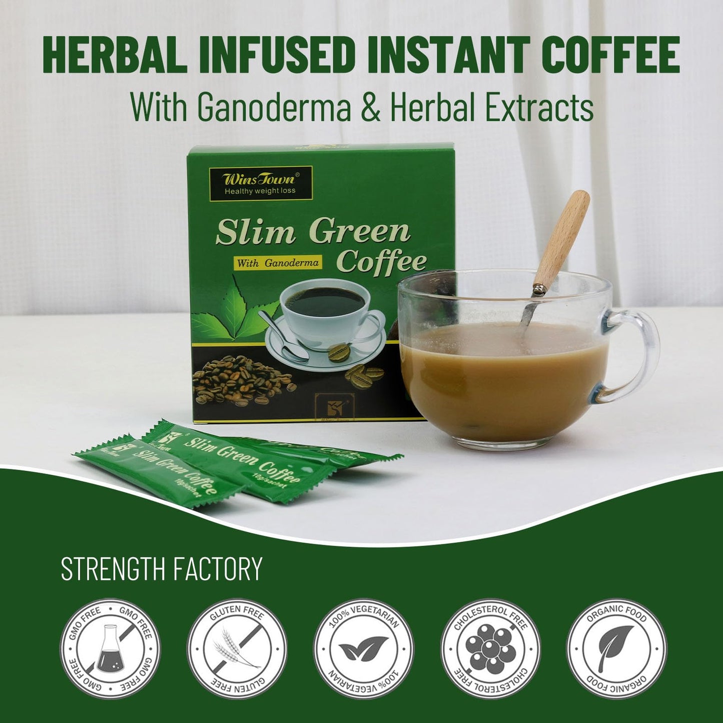 AIHIYO Green Coffee Bean Extract Powder 0.35 Ounce