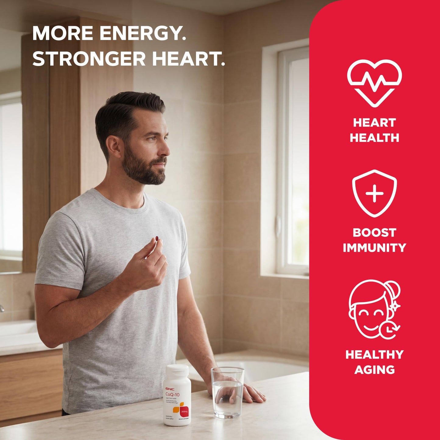 GNC CoQ-10 200mg Softgels 30 Count