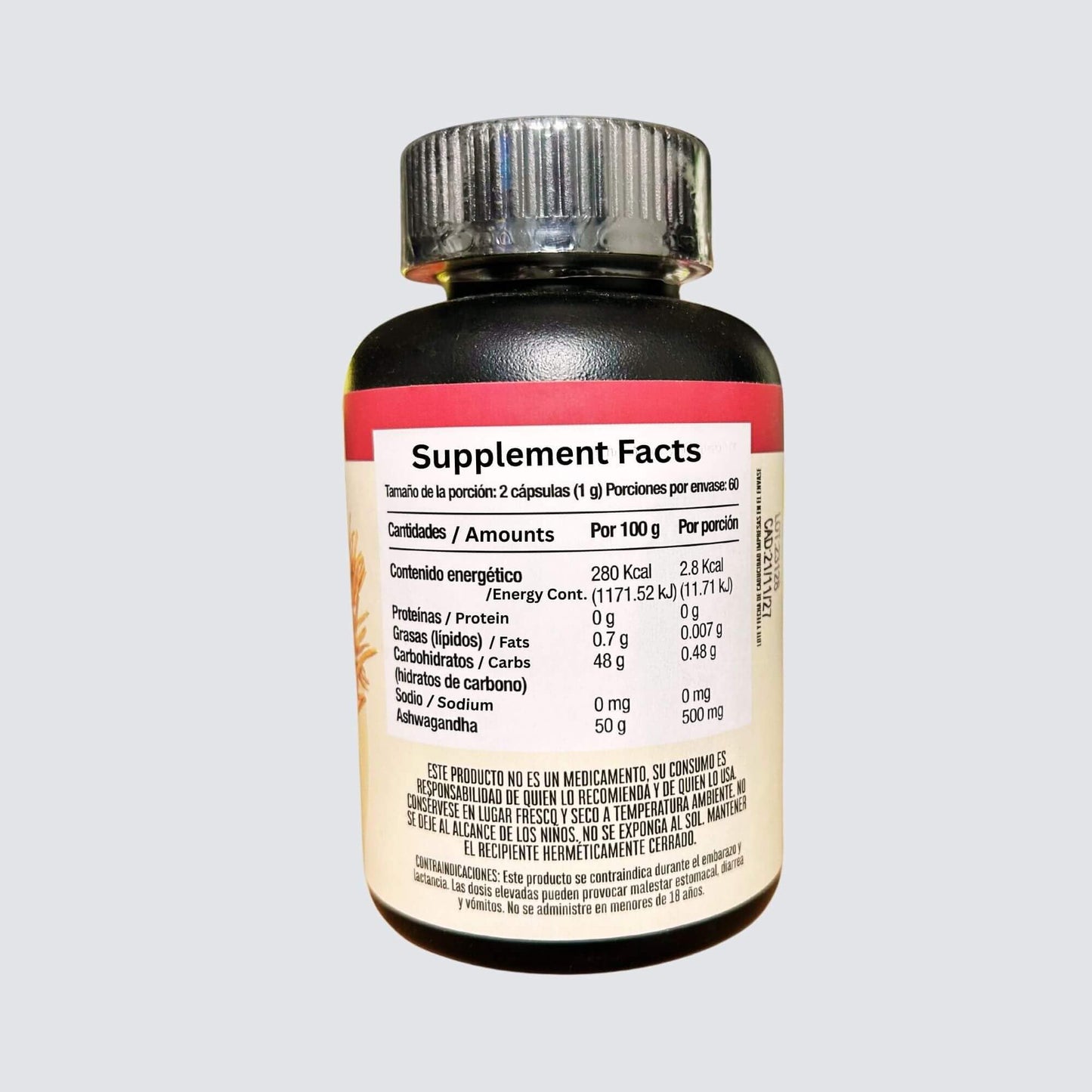 Generic KM Ashwagandha Dietary Supplement 120 Capsules