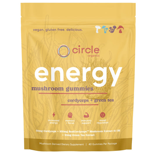Circle Organics Energy Mushroom Gummies 40 ct