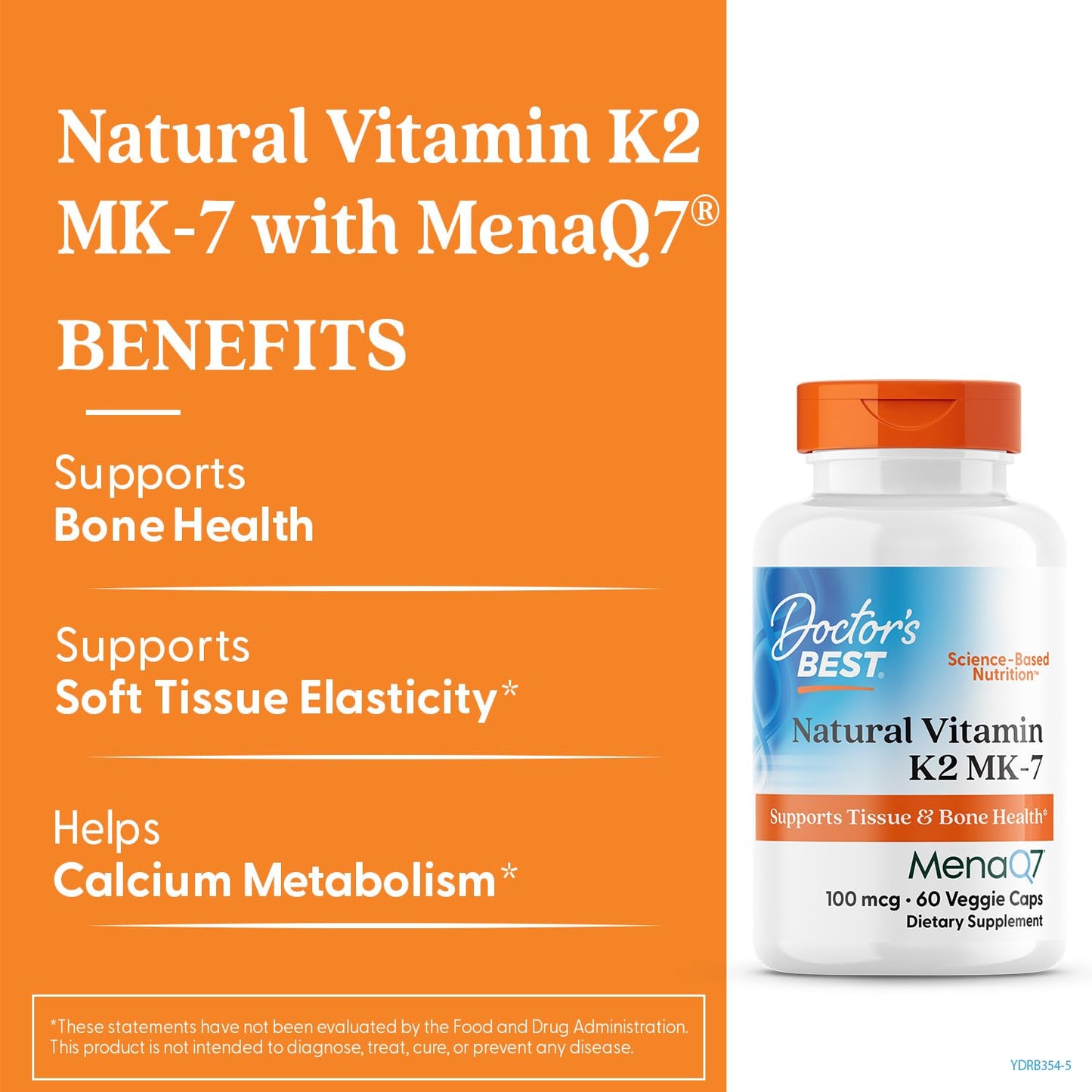 Doctor's Best Vitamin K2 MK-7 Capsule, 60 Veg Caps