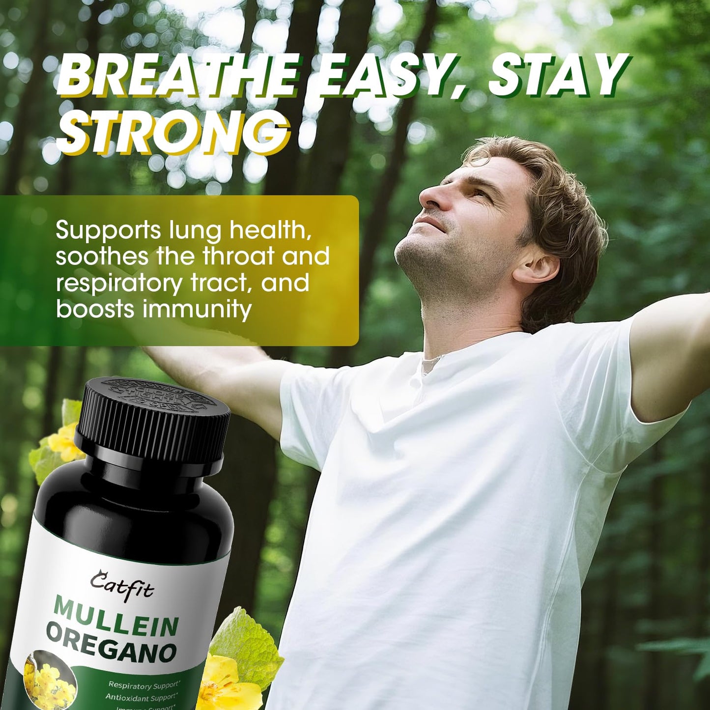 Catfit Mullein Oregano Oil, 120 Capsules