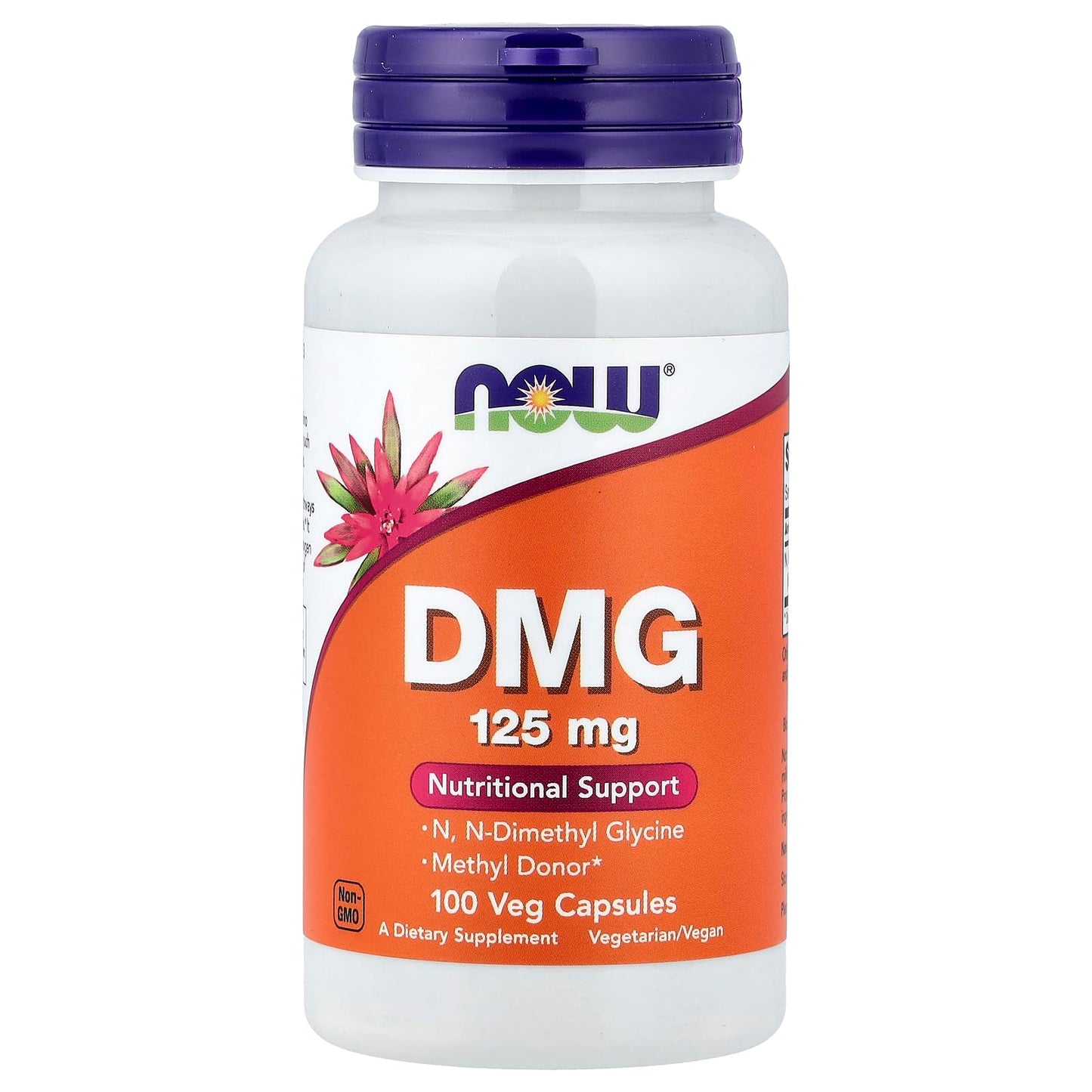 NOW Foods DMG 125mg Capsules, 100 Capsules