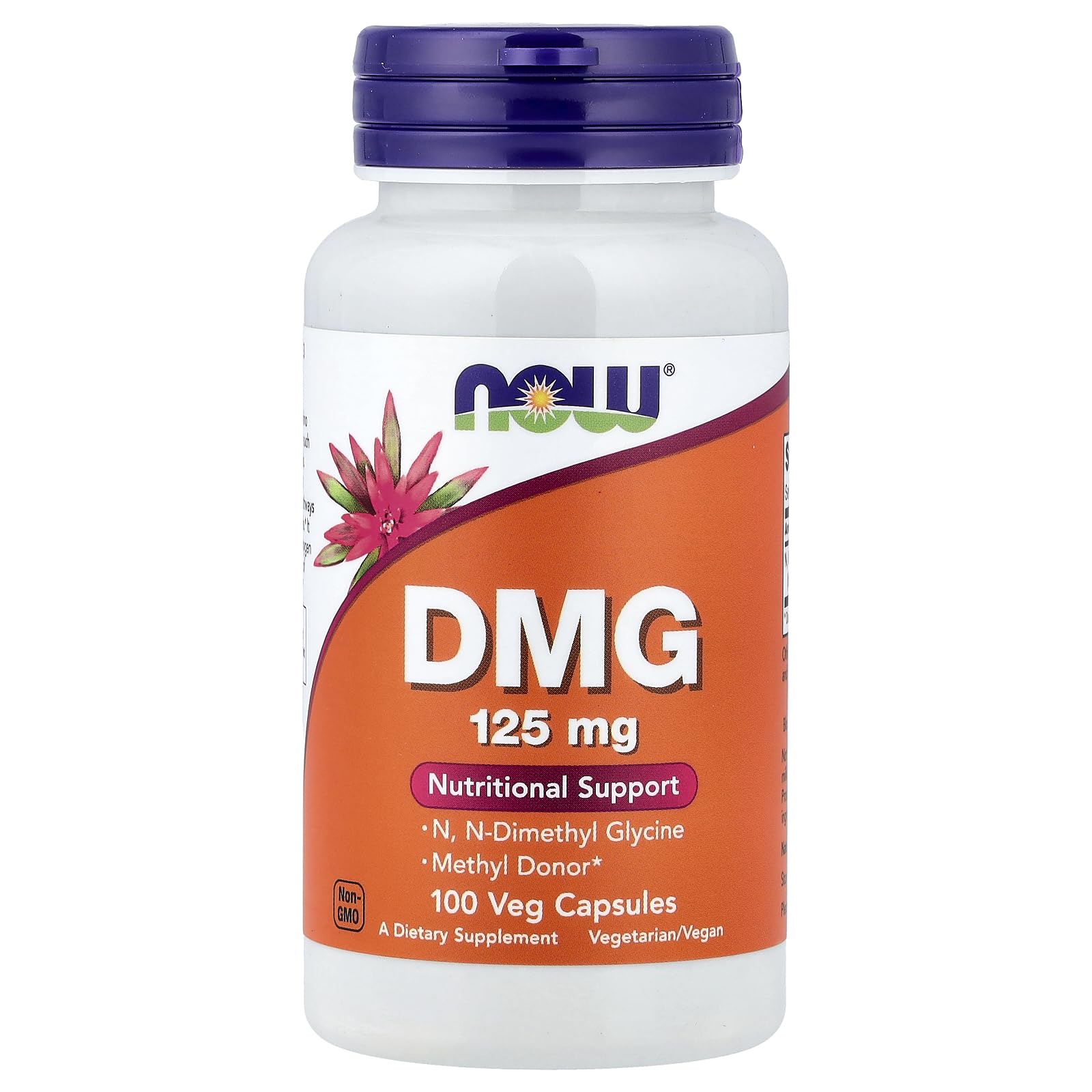 NOW Foods DMG 125mg Capsules, 100 Capsules