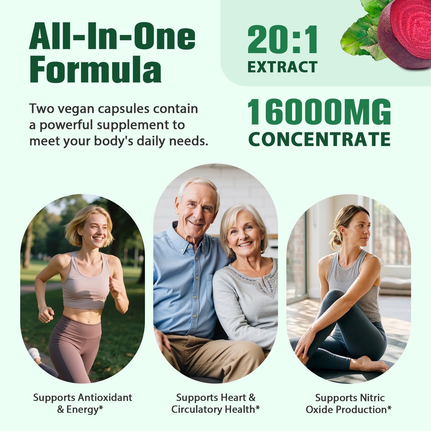 JIANKYTZ Beet Root Capsules, 120 Capsules
