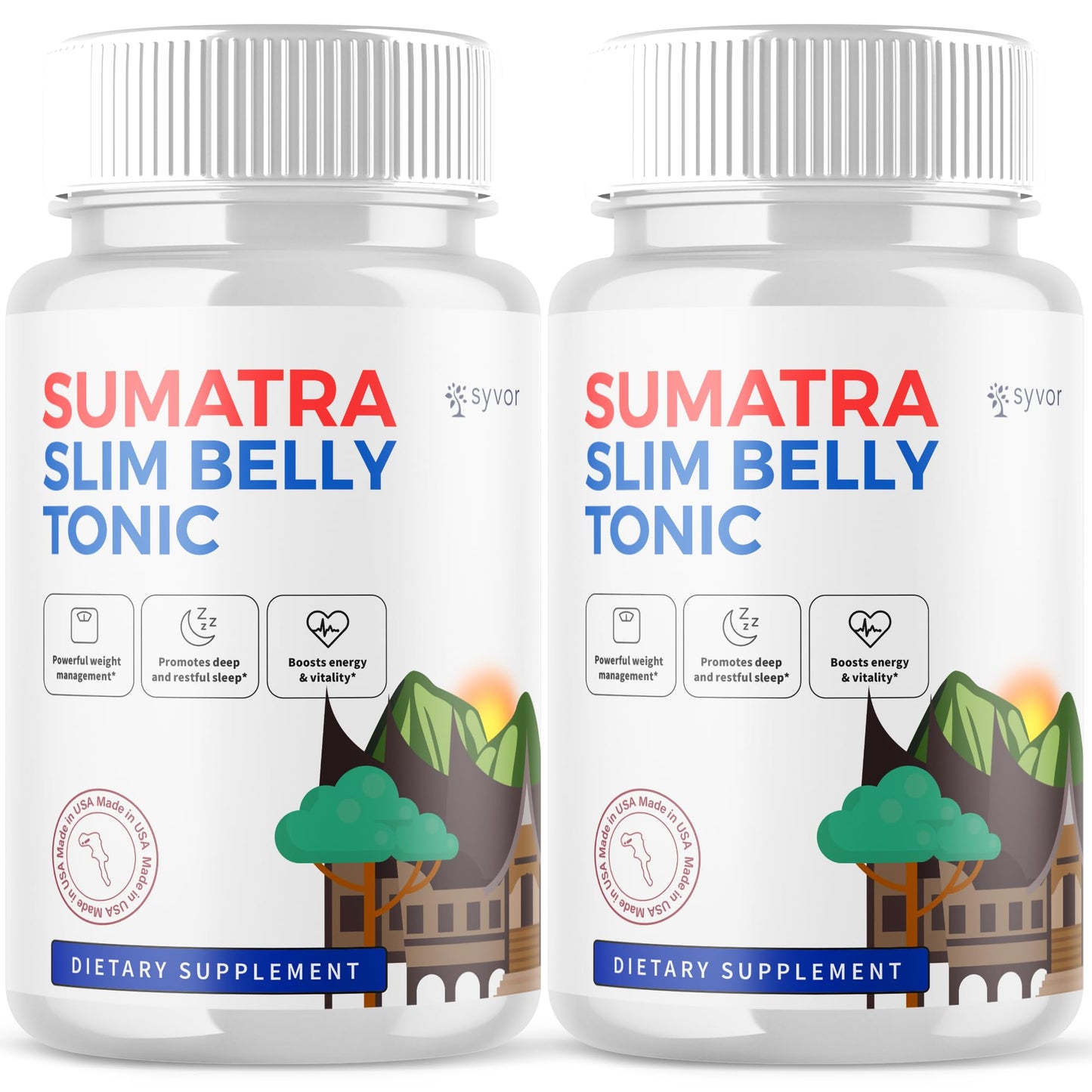 Syvor Sumatra SlimBelly Tonic Capsules, Supplement Pills 120 Capsules