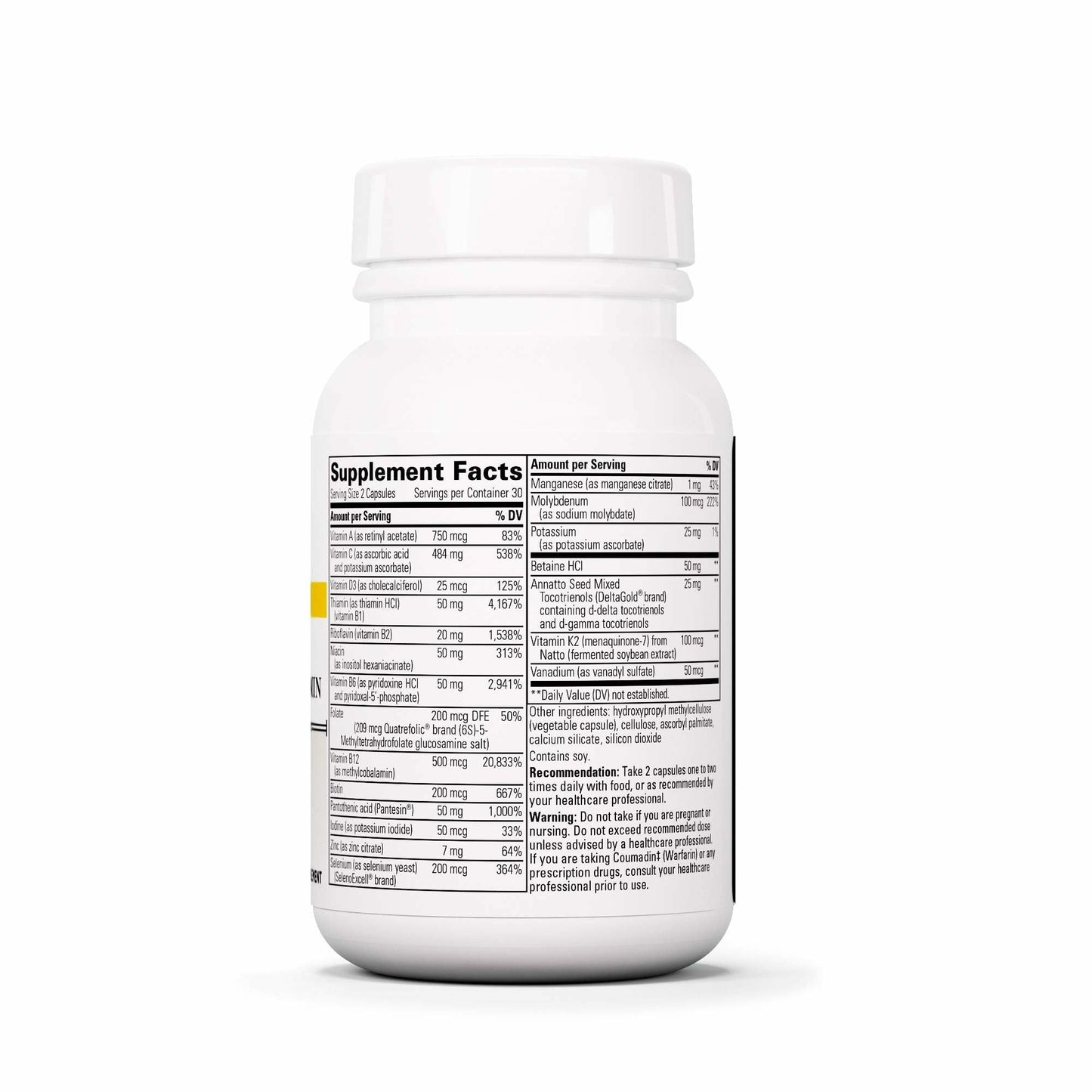 Integrative Therapeutics ProThrivers Wellness Multivitamin Capsules 60 Capsules