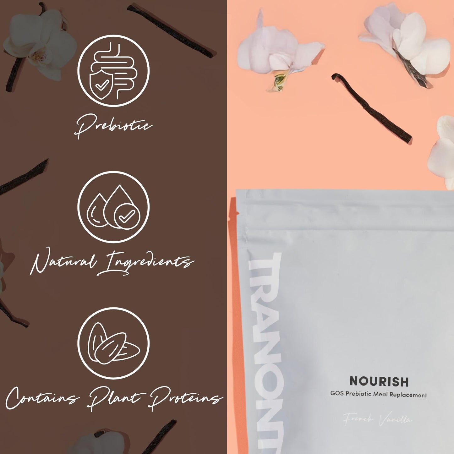 Tranont Nourish French Vanilla Powder 14.3 oz