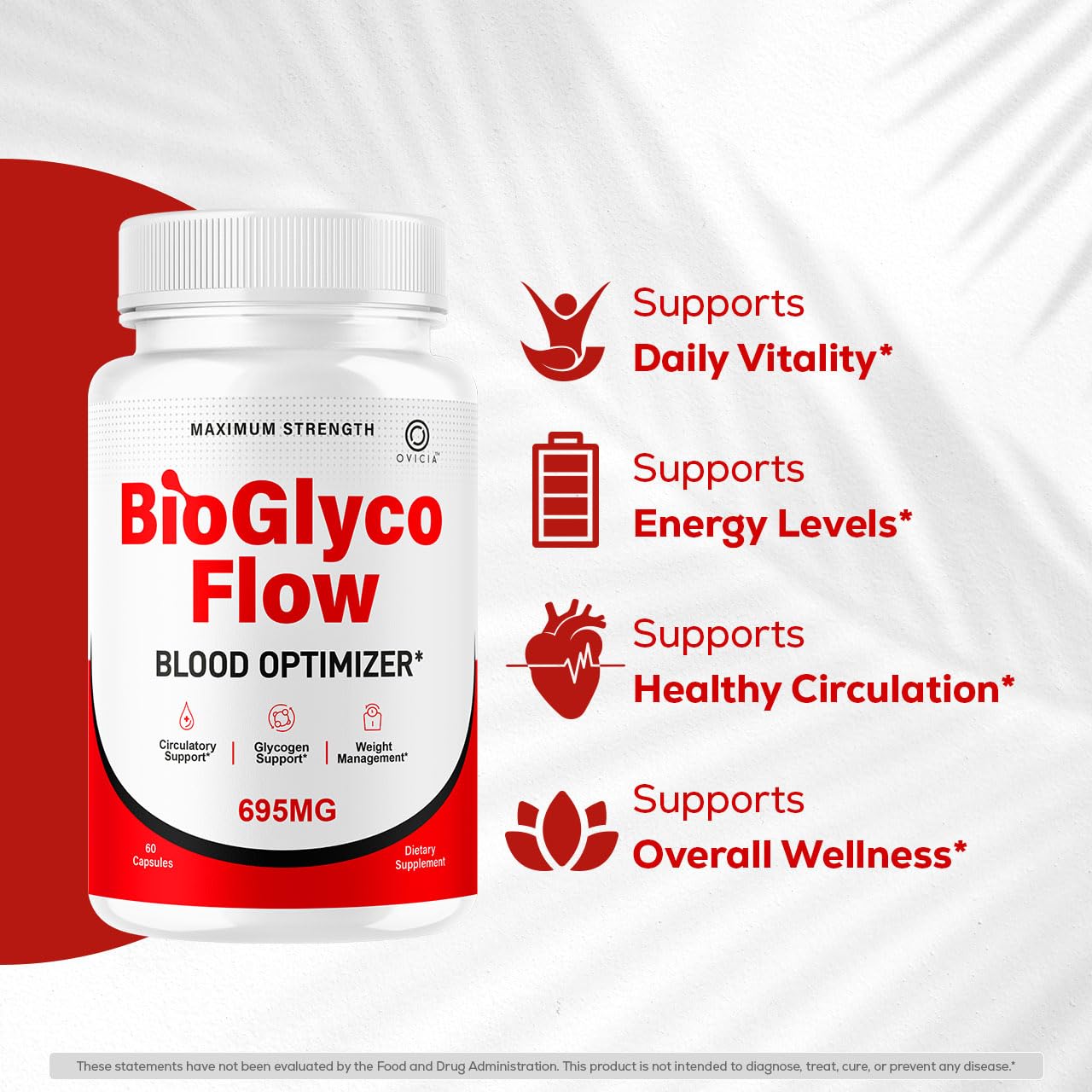 OVICIA BioGlyco Flow BioGlycoFlow Support Capsules, 300 Capsules