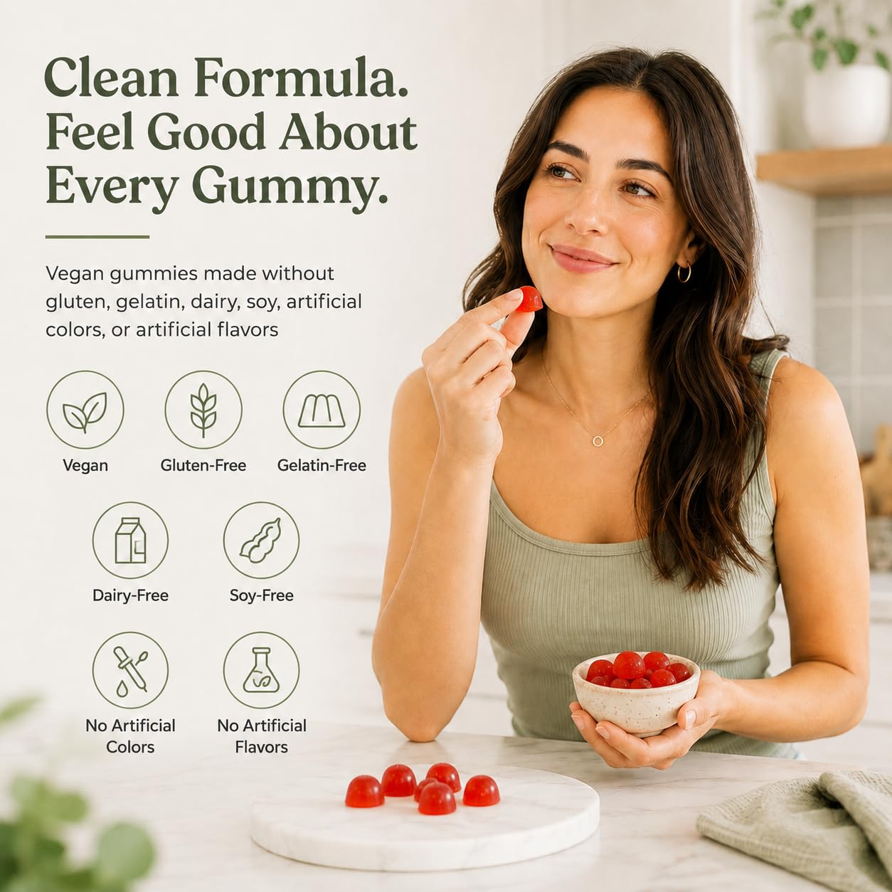 ELAVA DGL Gummies 400mg Licorice Root Extract Supplement, 60 Gummies